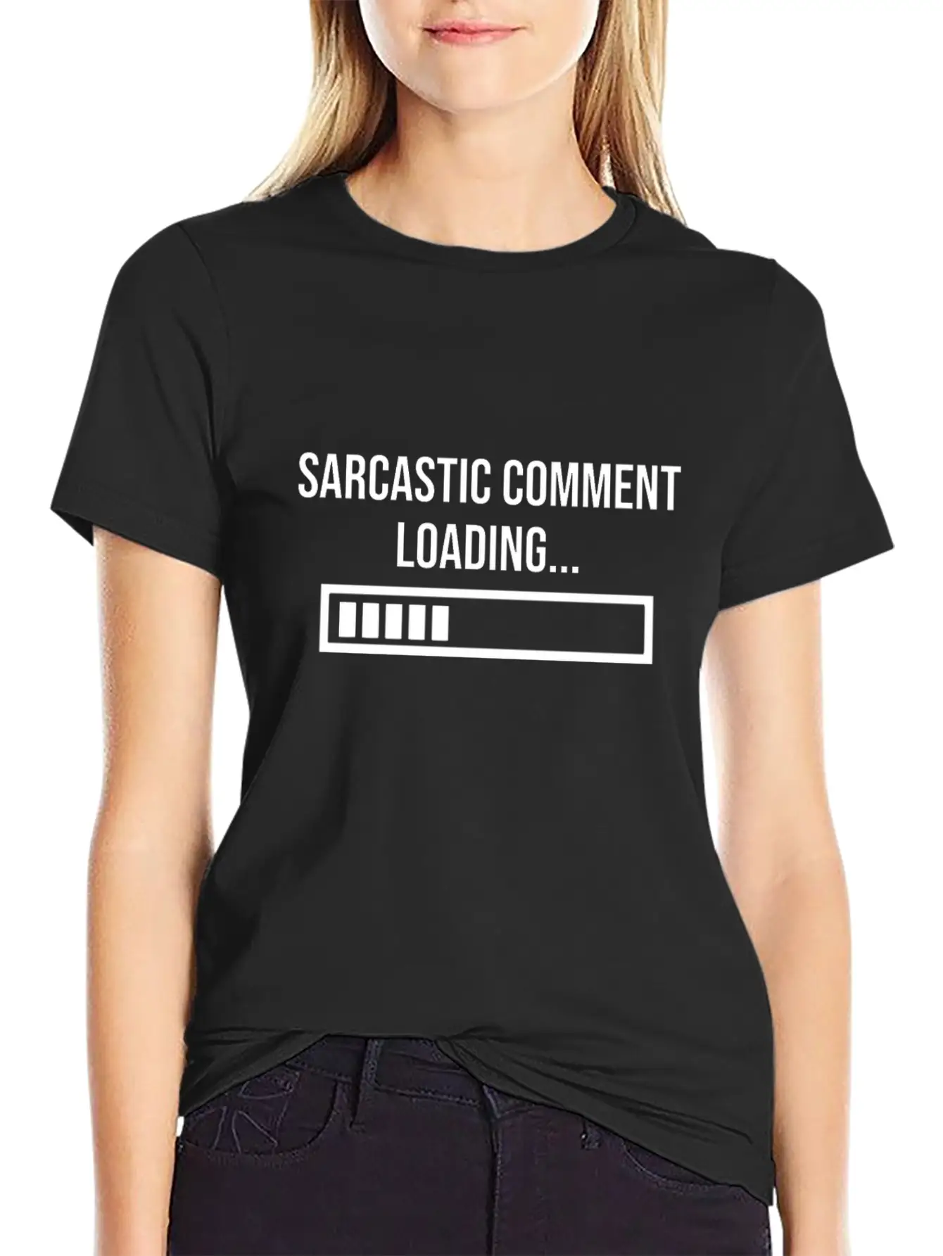 Sarcastic Comment Loading Unisex Short Sleeve Soft Cotton T-Shirt – Casual Everyday Wear