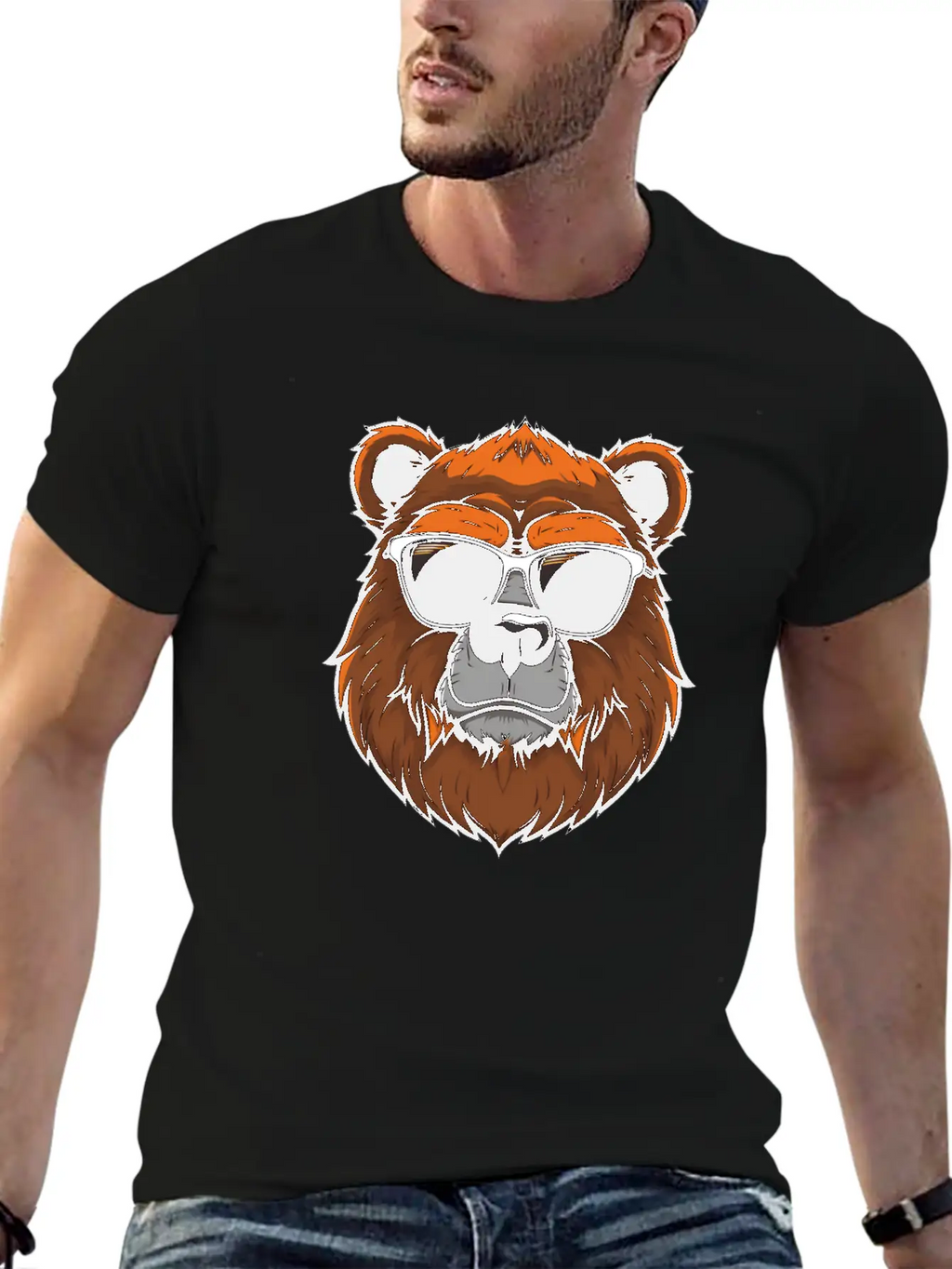 Sarcastic Furry Bear Logo Unisex Casual T-Shirt – Clean Design For Daily Comfort