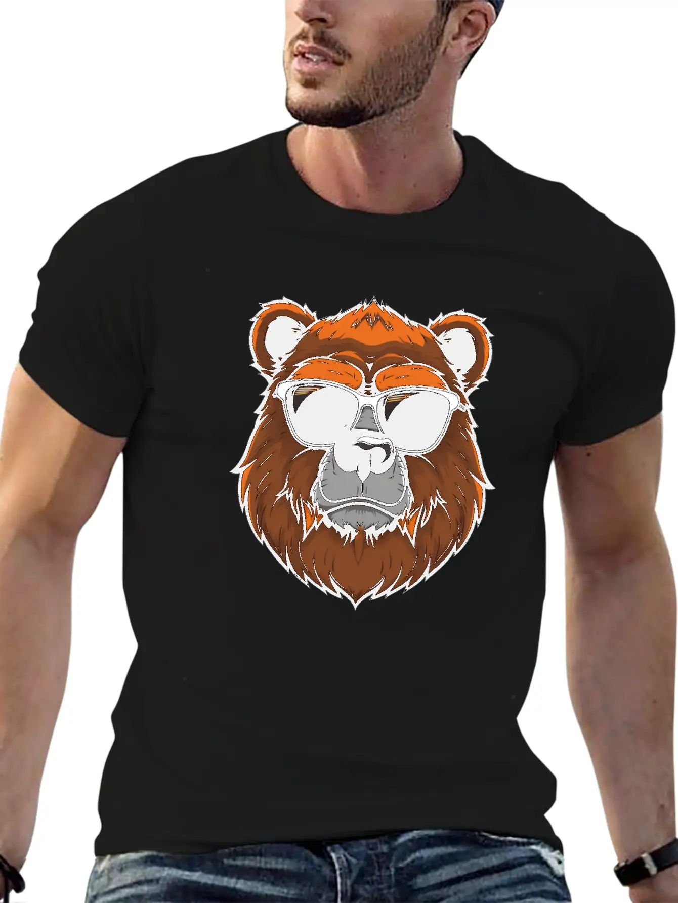 Sarcastic Furry Bear Logo Unisex Casual T-Shirt – Clean Design For Daily Comfort
