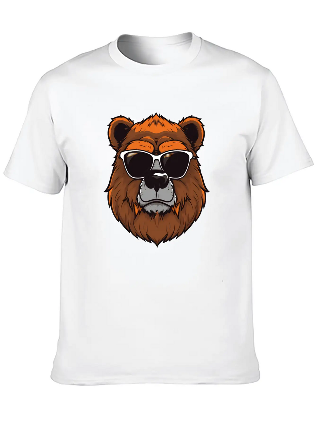 Sarcastic Furry Bear Logo Unisex Casual T-Shirt – Clean Design For Daily Comfort