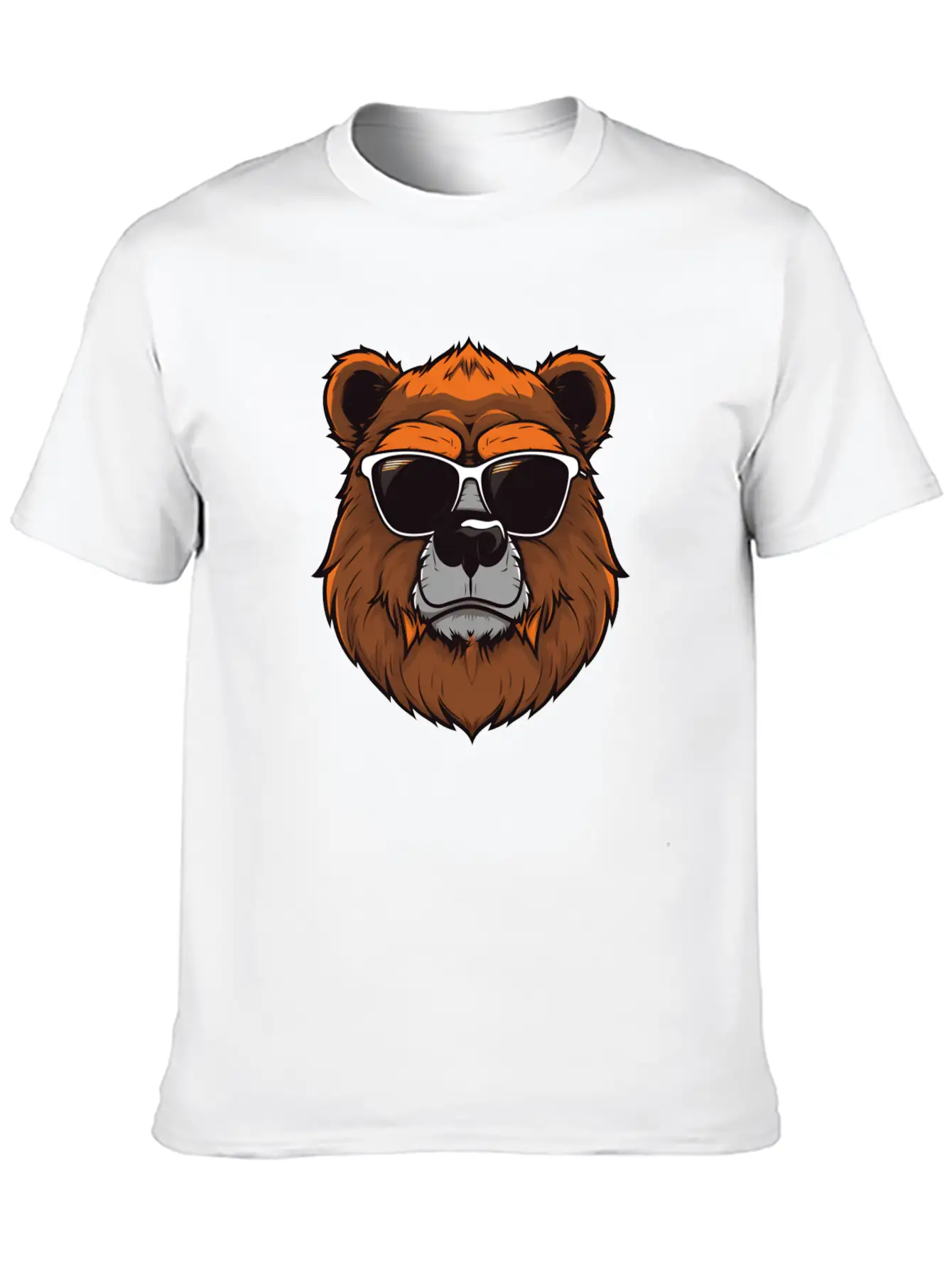 Sarcastic Furry Bear Logo Unisex Casual T-Shirt – Clean Design For Daily Comfort