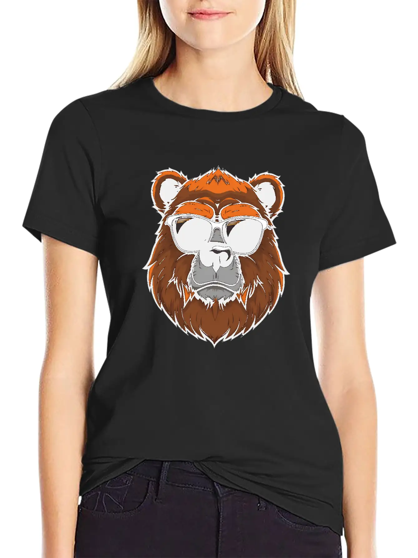 Sarcastic Furry Bear Logo Unisex Casual T-Shirt – Clean Design For Daily Comfort