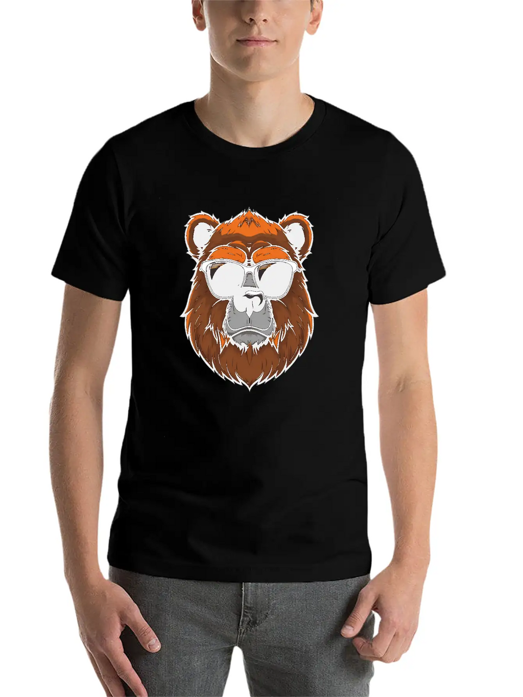 Sarcastic Furry Bear Logo Unisex Casual T-Shirt – Clean Design For Daily Comfort