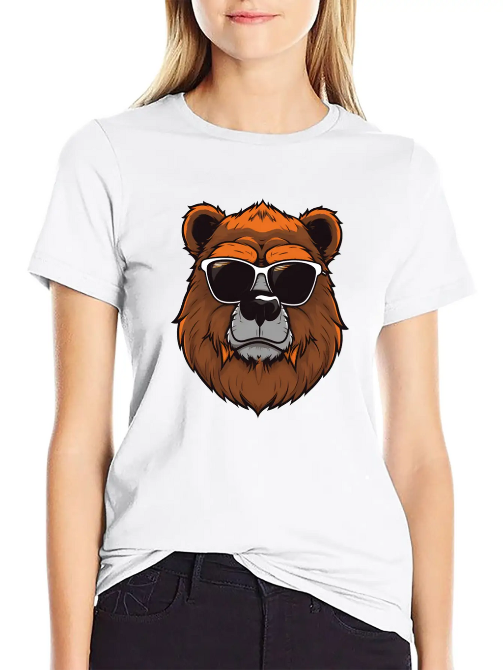 Sarcastic Furry Bear Logo Unisex Casual T-Shirt – Clean Design For Daily Comfort