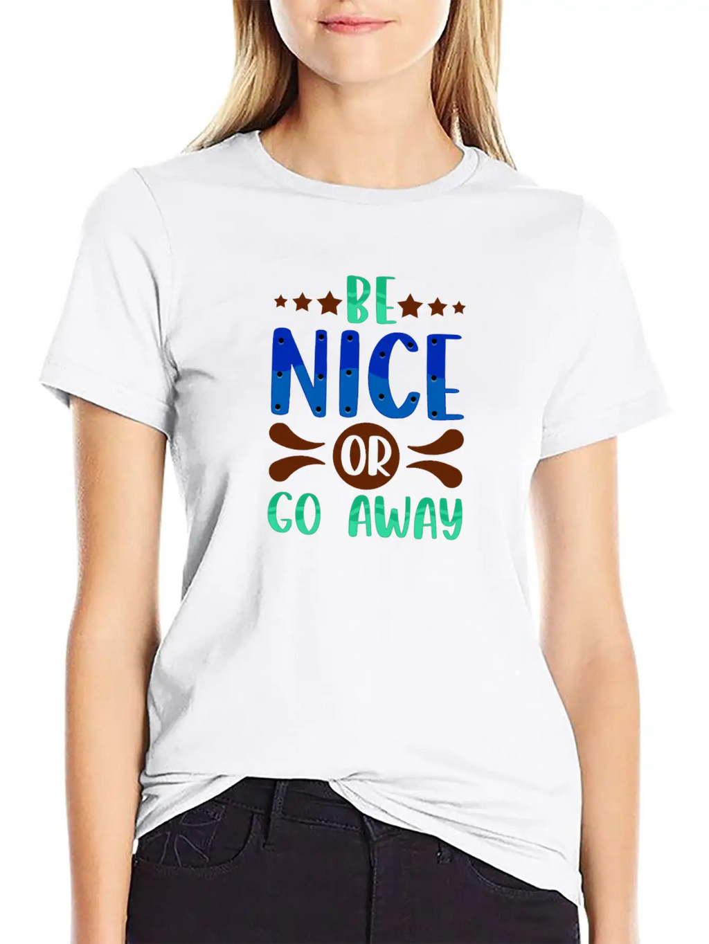 Sarcastic Gift Be Nice Or Go Away Funny Sarcasm Classic Fit Graphic Tee For Daily Comfort – Unisex Cotton Shirt