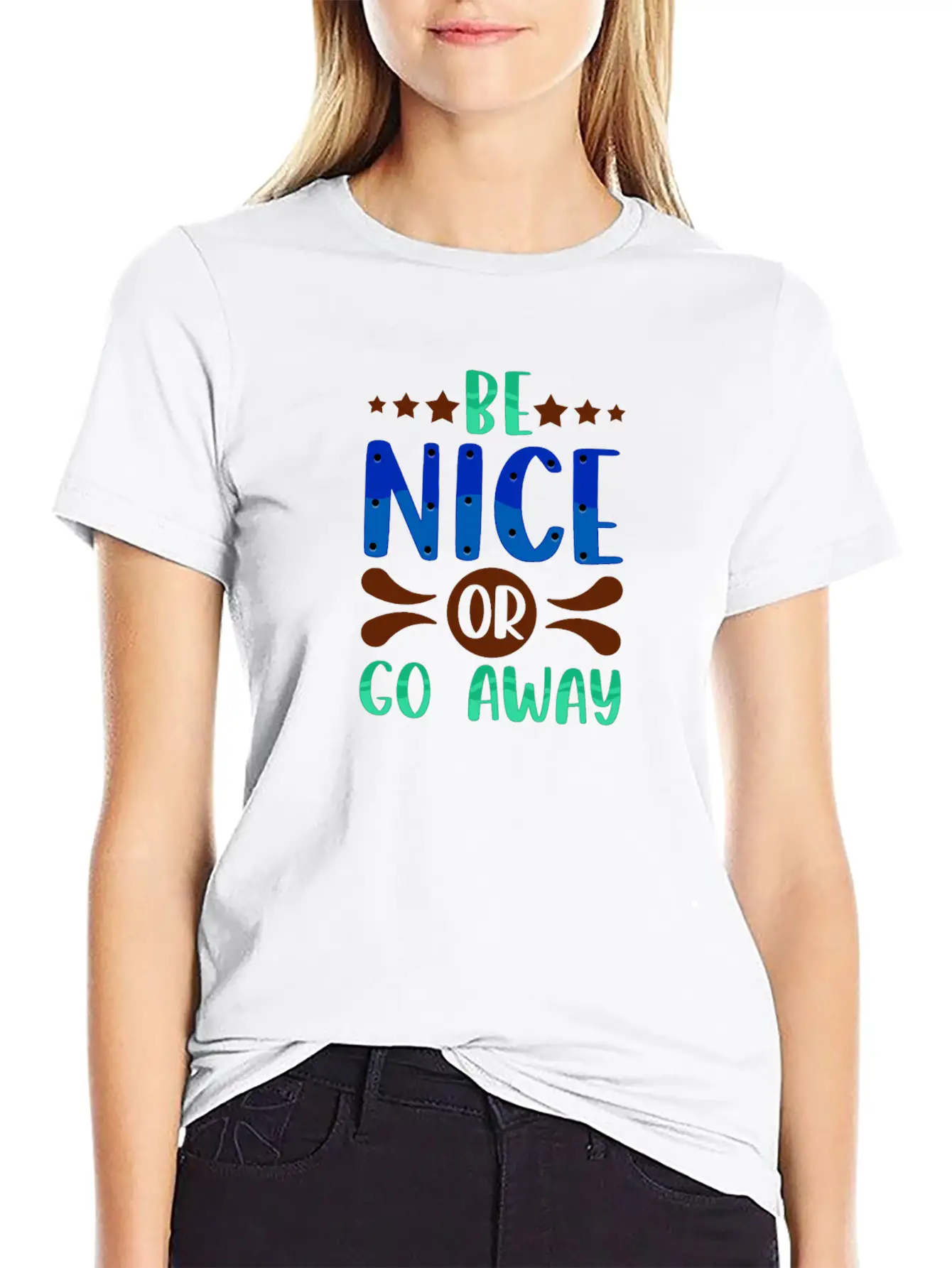 Sarcastic Gift Be Nice Or Go Away Funny Sarcasm Classic Fit Graphic Tee For Daily Comfort – Unisex Cotton Shirt