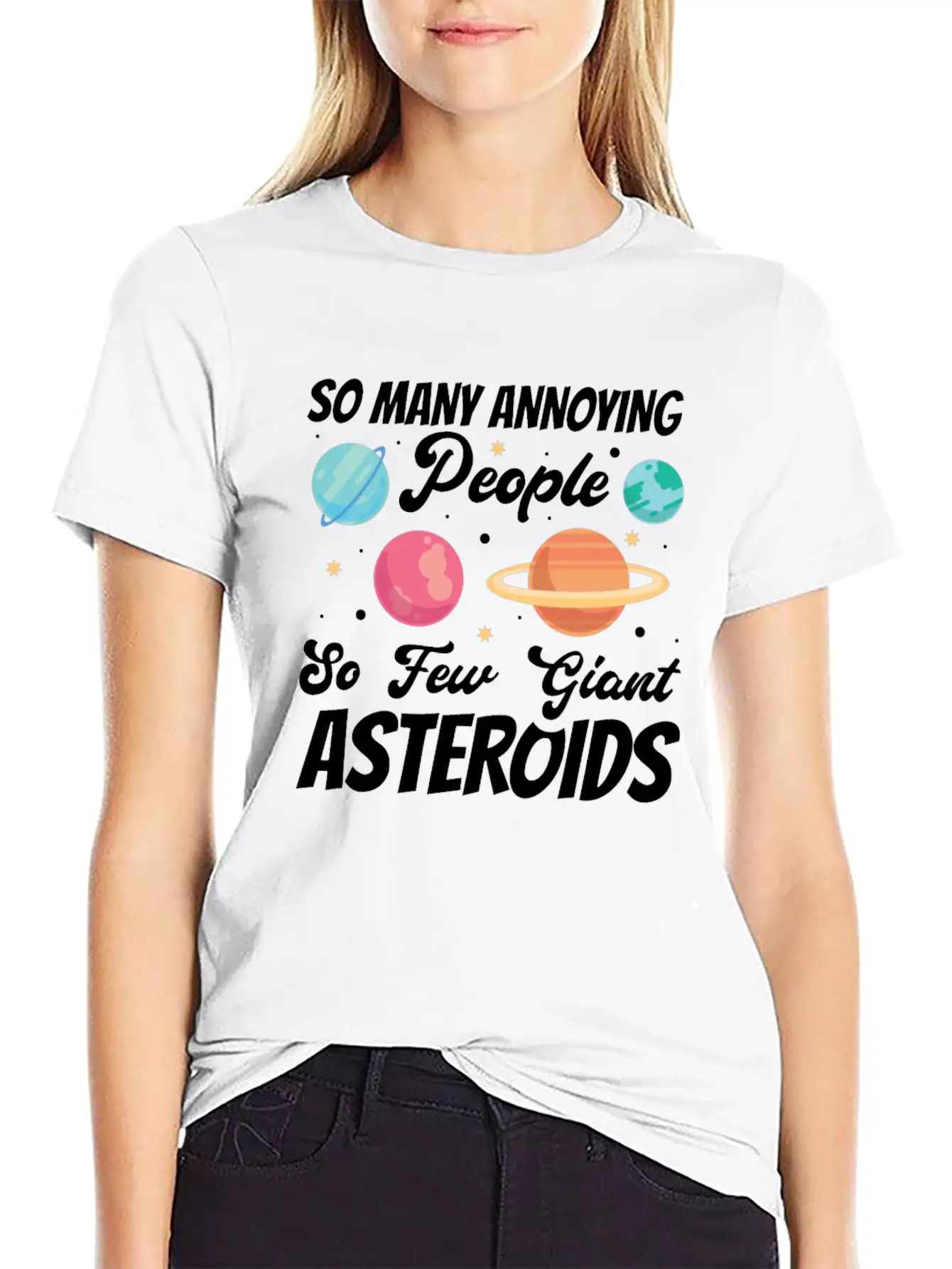 Sarcastic Planet Scientist Saying Casual Graphic T-Shirt – Simple And Comfortable Daily Wear