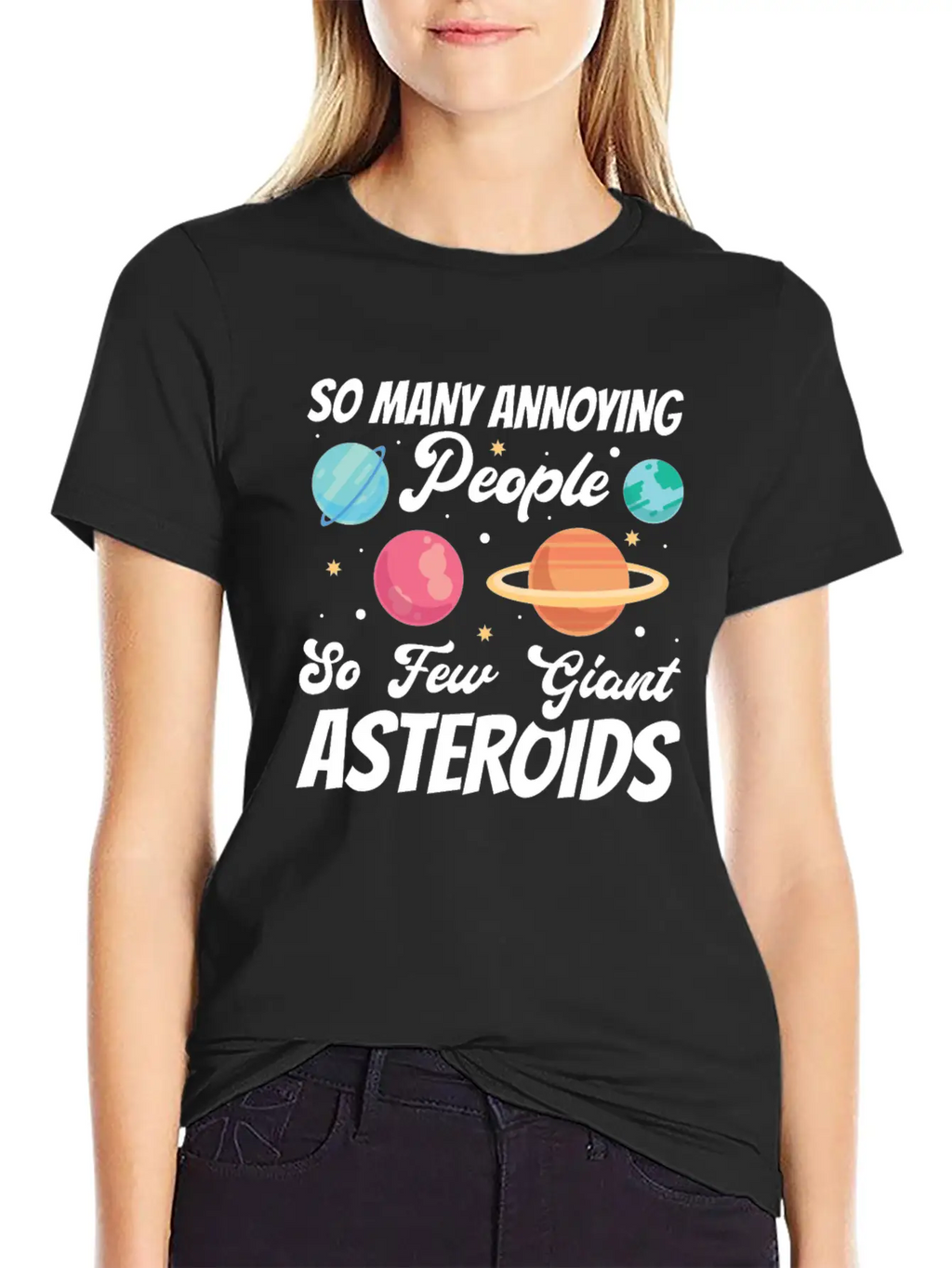 Sarcastic Planet Scientist Saying Casual Graphic T-Shirt – Simple And Comfortable Daily Wear