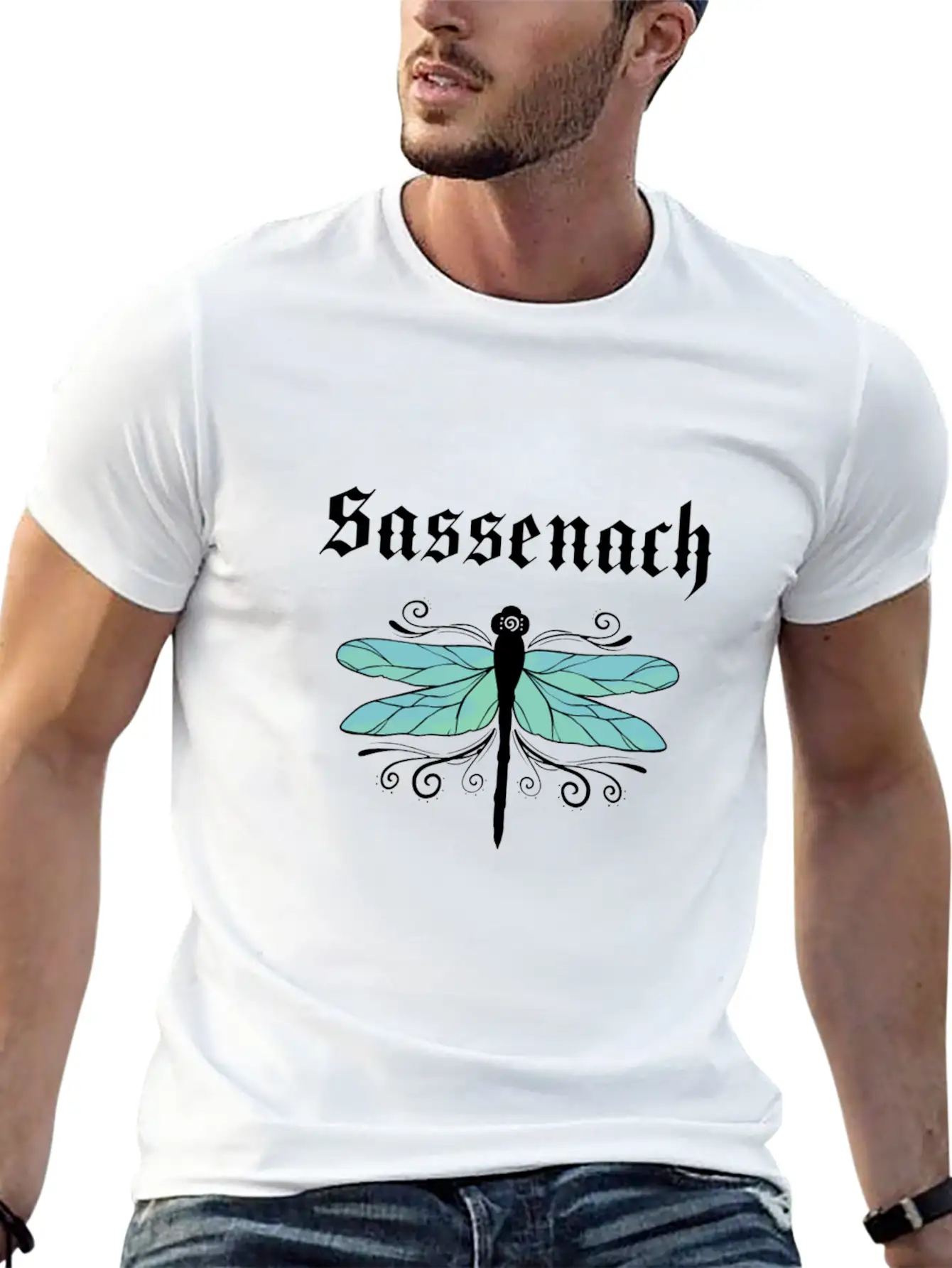 Sassenach Dragonfly Outlander Amber Blue Gift Tee Classic Fit Graphic Tee For Daily Comfort – Unisex Cotton Shirt