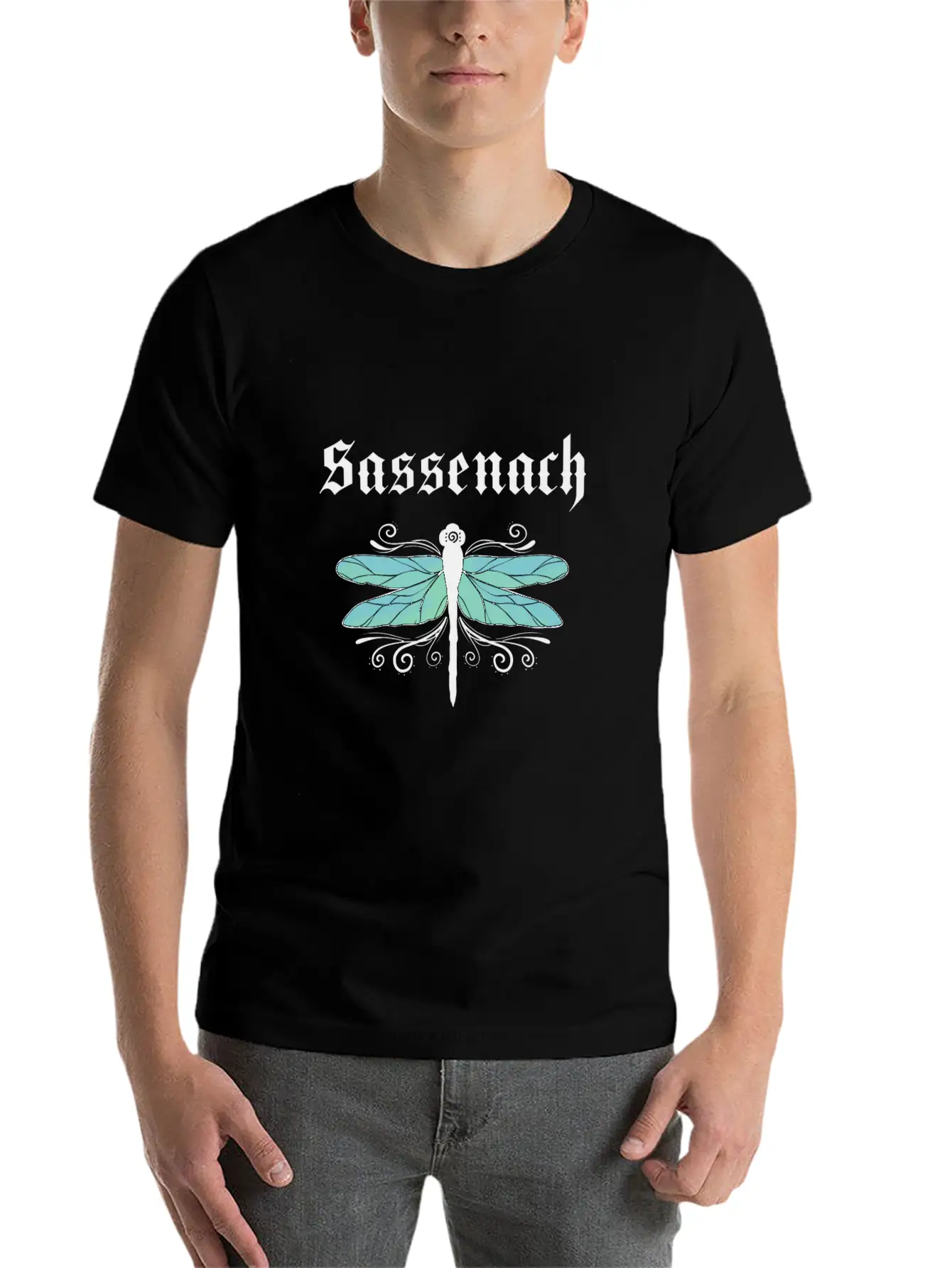 Sassenach Dragonfly Outlander Amber Blue Gift Tee Classic Fit Graphic Tee For Daily Comfort – Unisex Cotton Shirt