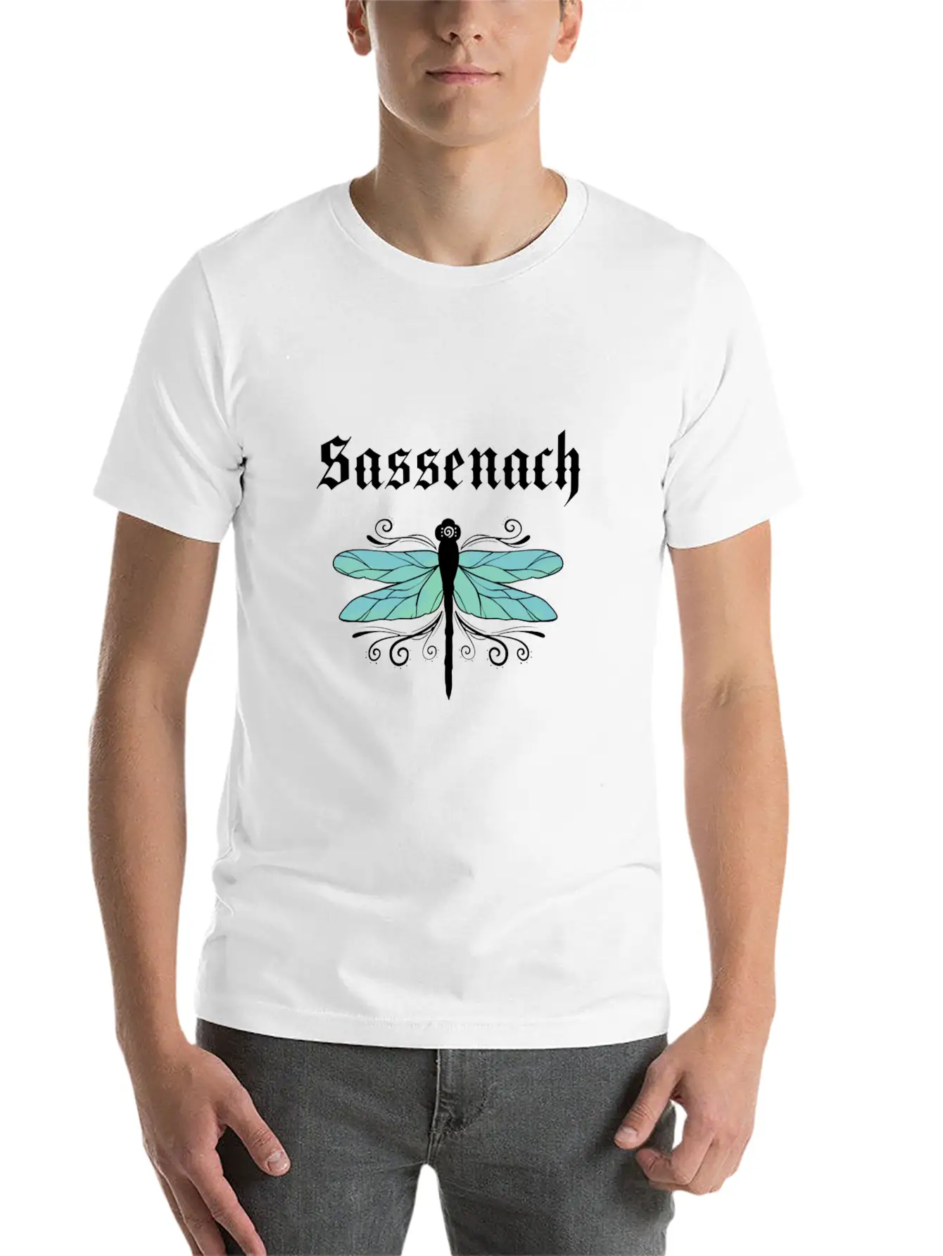 Sassenach Dragonfly Outlander Amber Blue Gift Tee Classic Fit Graphic Tee For Daily Comfort – Unisex Cotton Shirt