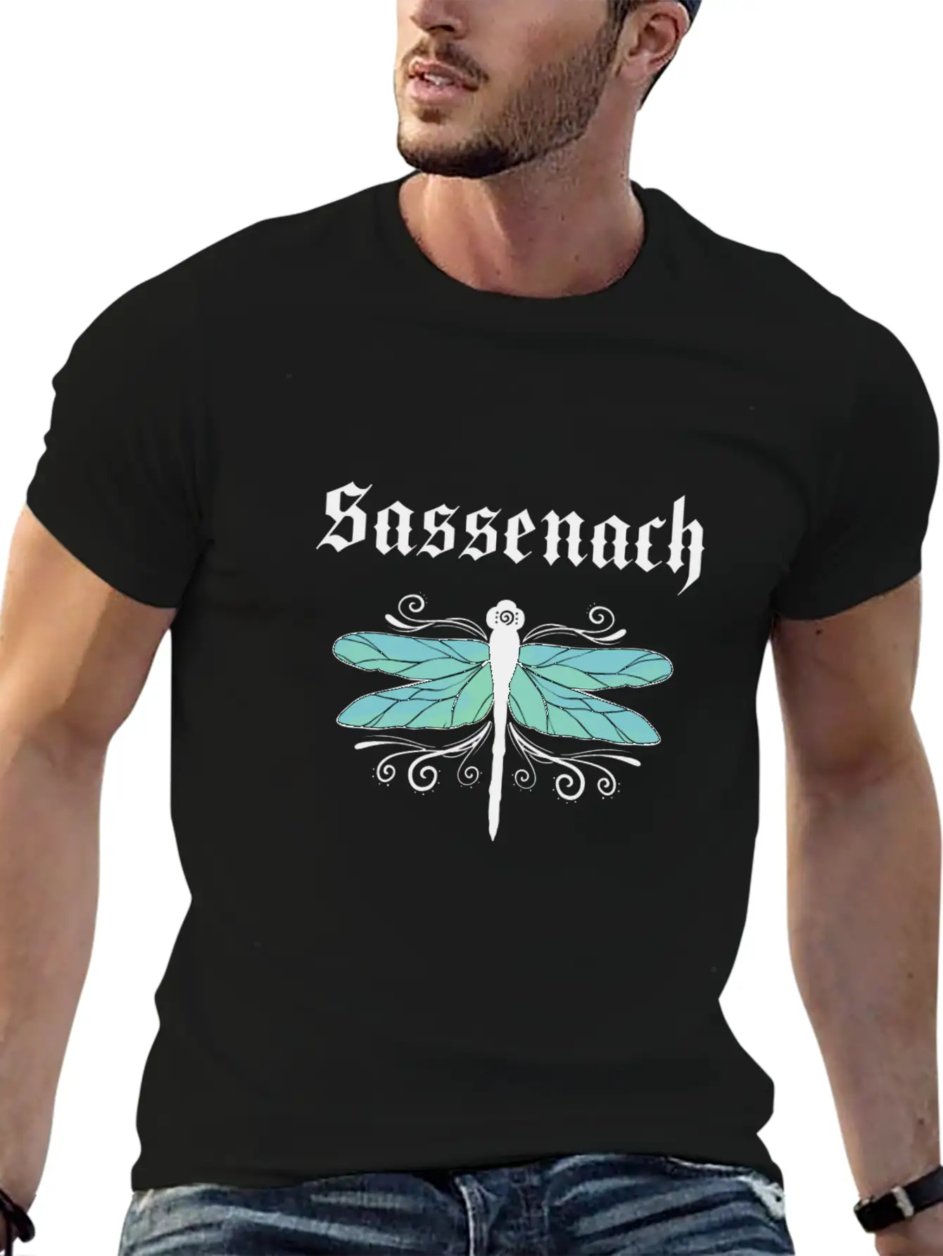 Sassenach Dragonfly Outlander Amber Blue Gift Tee Classic Fit Graphic Tee For Daily Comfort – Unisex Cotton Shirt