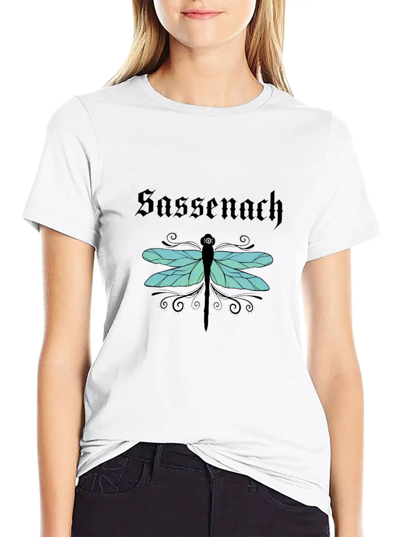Sassenach Dragonfly Outlander Amber Blue Gift Tee Classic Fit Graphic Tee For Daily Comfort – Unisex Cotton Shirt
