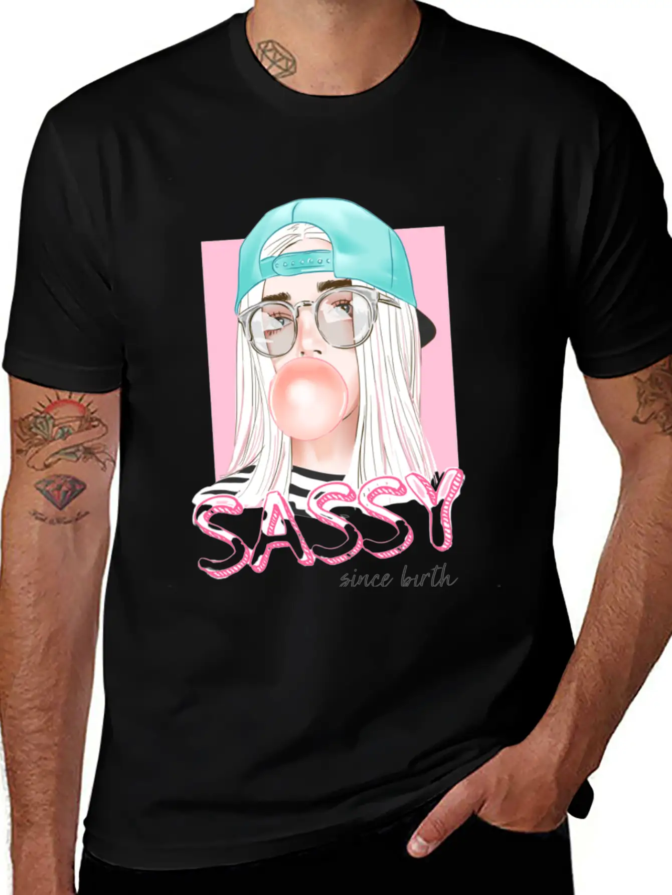 Sassy Girl Unisex Short Sleeve Soft Cotton T-Shirt – Casual Everyday Wear