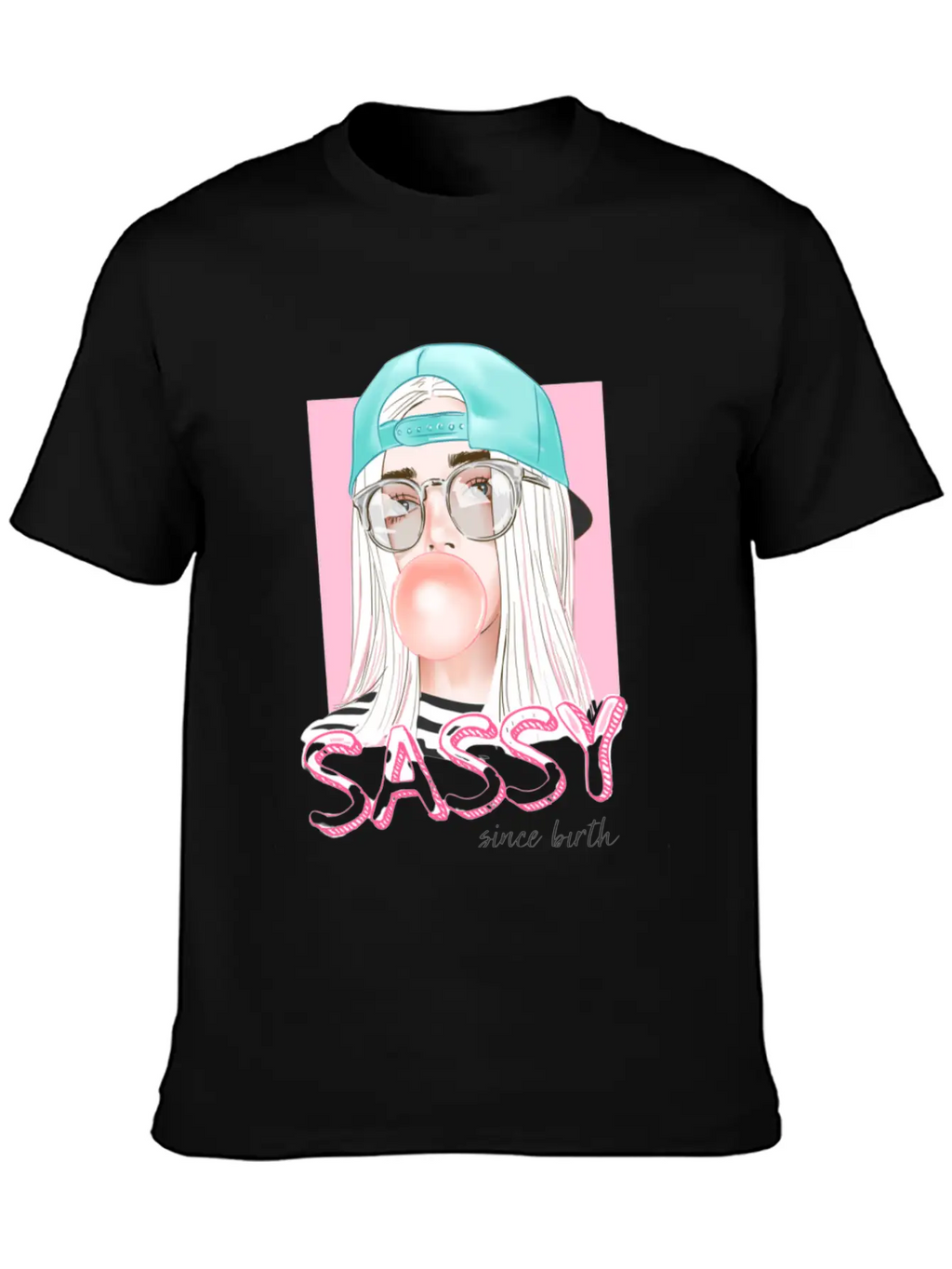 Sassy Girl Unisex Short Sleeve Soft Cotton T-Shirt – Casual Everyday Wear