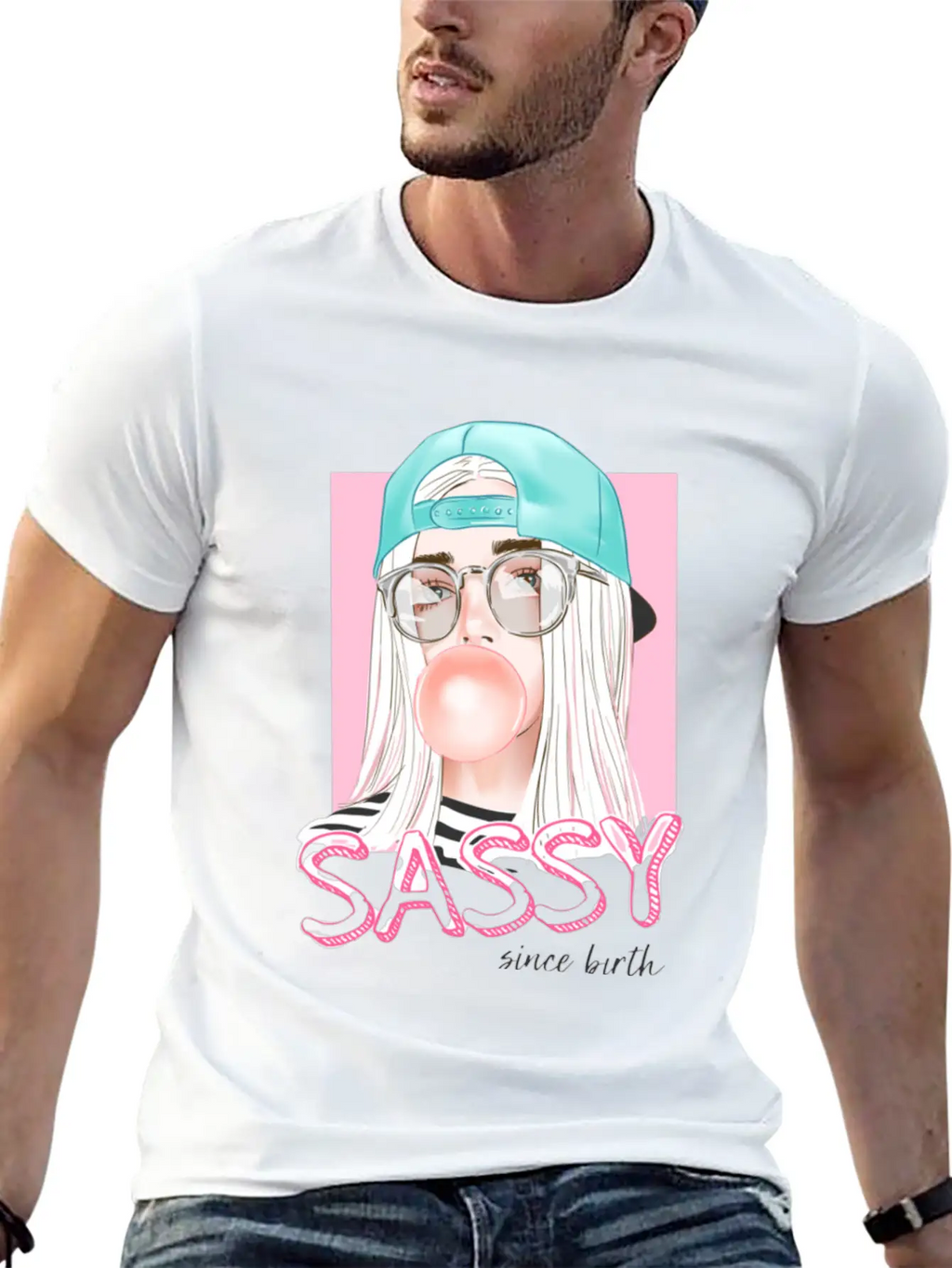 Sassy Girl Unisex Short Sleeve Soft Cotton T-Shirt – Casual Everyday Wear
