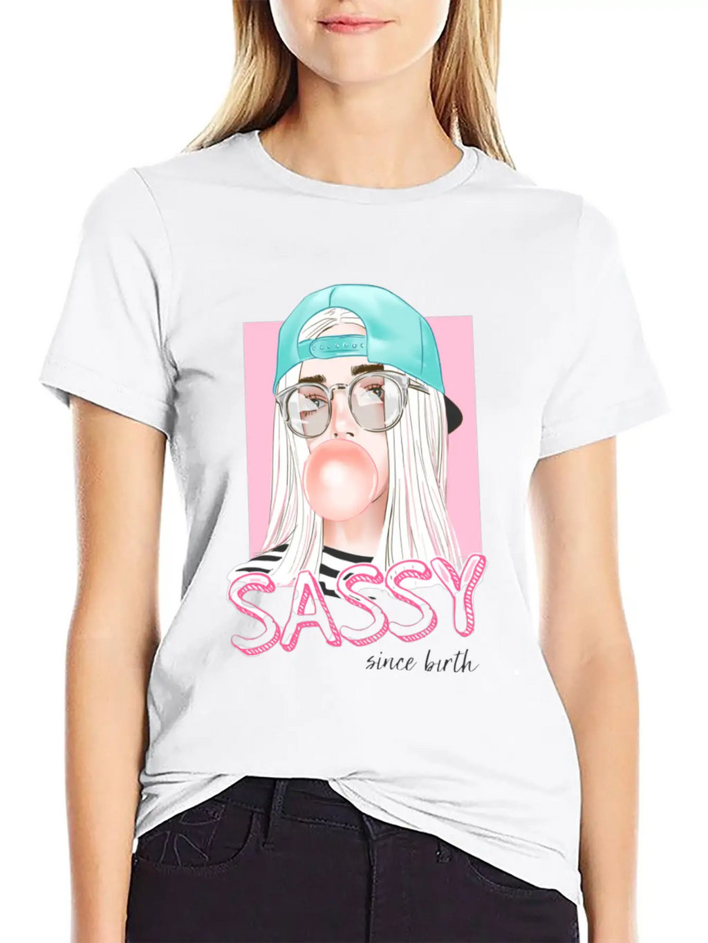 Sassy Girl Unisex Short Sleeve Soft Cotton T-Shirt – Casual Everyday Wear