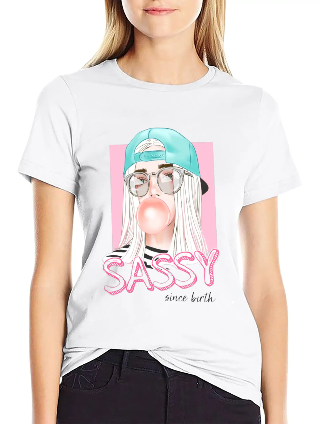 Sassy Girl Unisex Short Sleeve Soft Cotton T-Shirt – Casual Everyday Wear