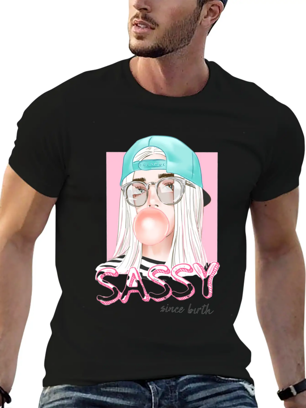 Sassy Girl Unisex Short Sleeve Soft Cotton T-Shirt – Casual Everyday Wear