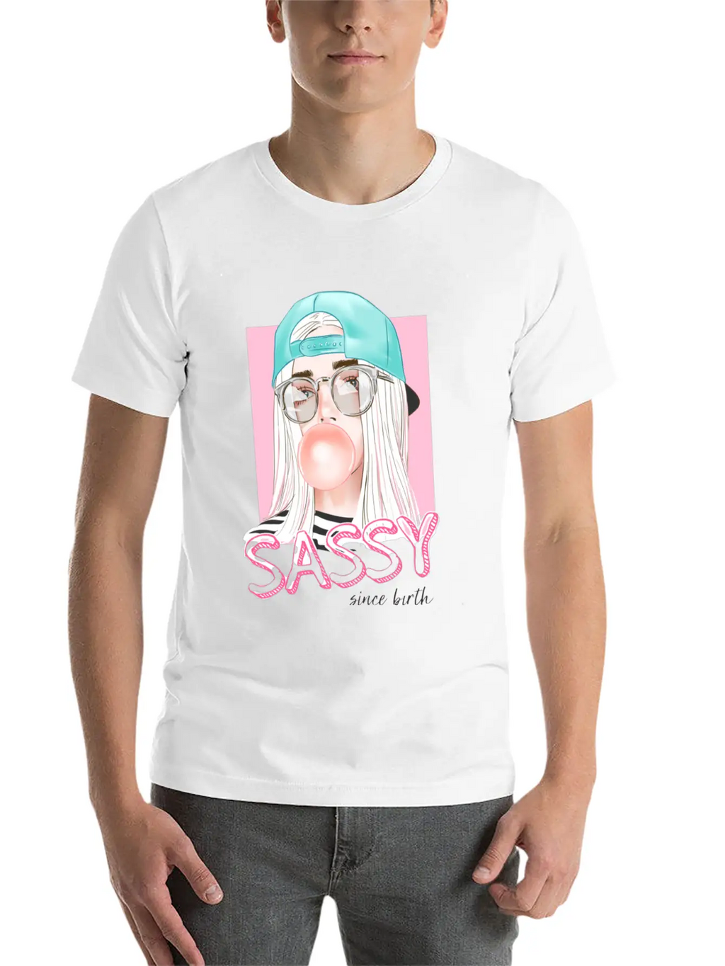 Sassy Girl Unisex Short Sleeve Soft Cotton T-Shirt – Casual Everyday Wear