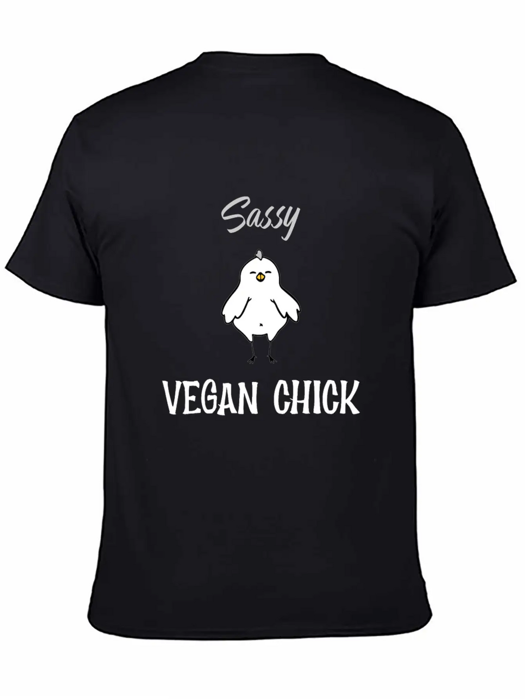 Sassy Vegan Chick Breathable Soft Cotton T-Shirt – Timeless Casual Look