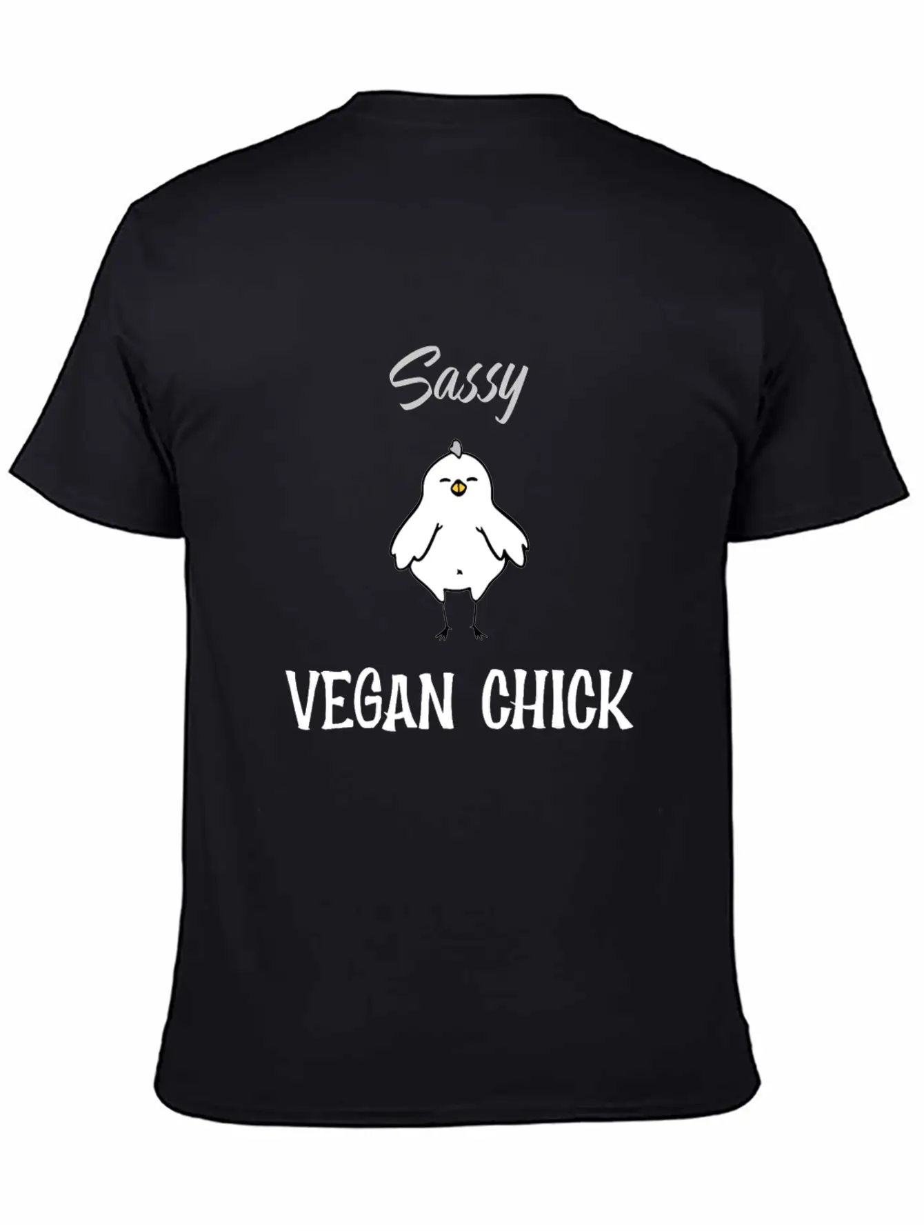 Sassy Vegan Chick Breathable Soft Cotton T-Shirt – Timeless Casual Look