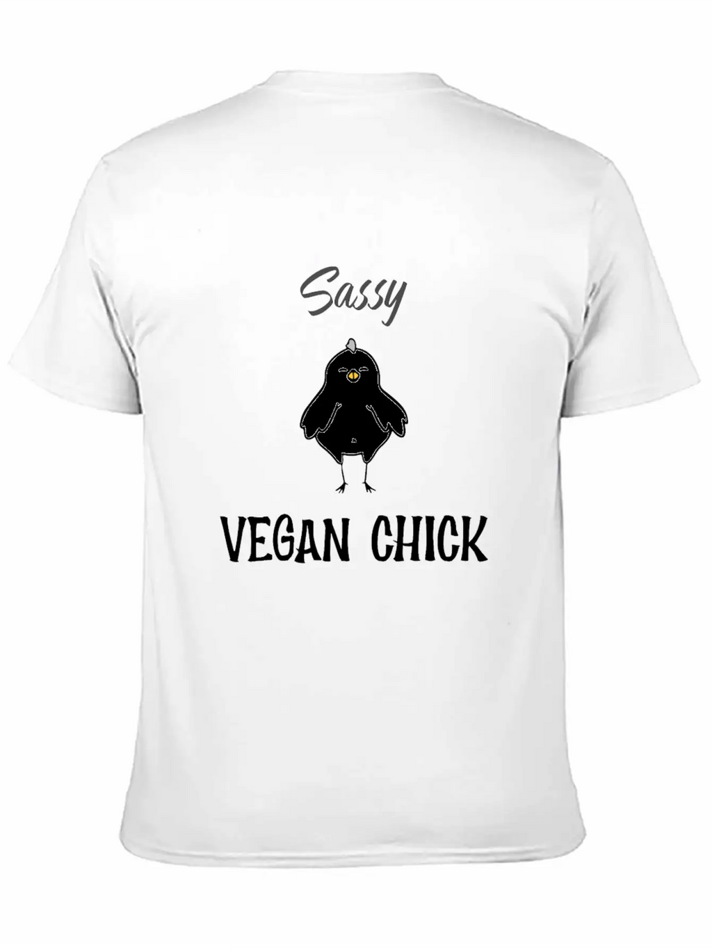 Sassy Vegan Chick Breathable Soft Cotton T-Shirt – Timeless Casual Look