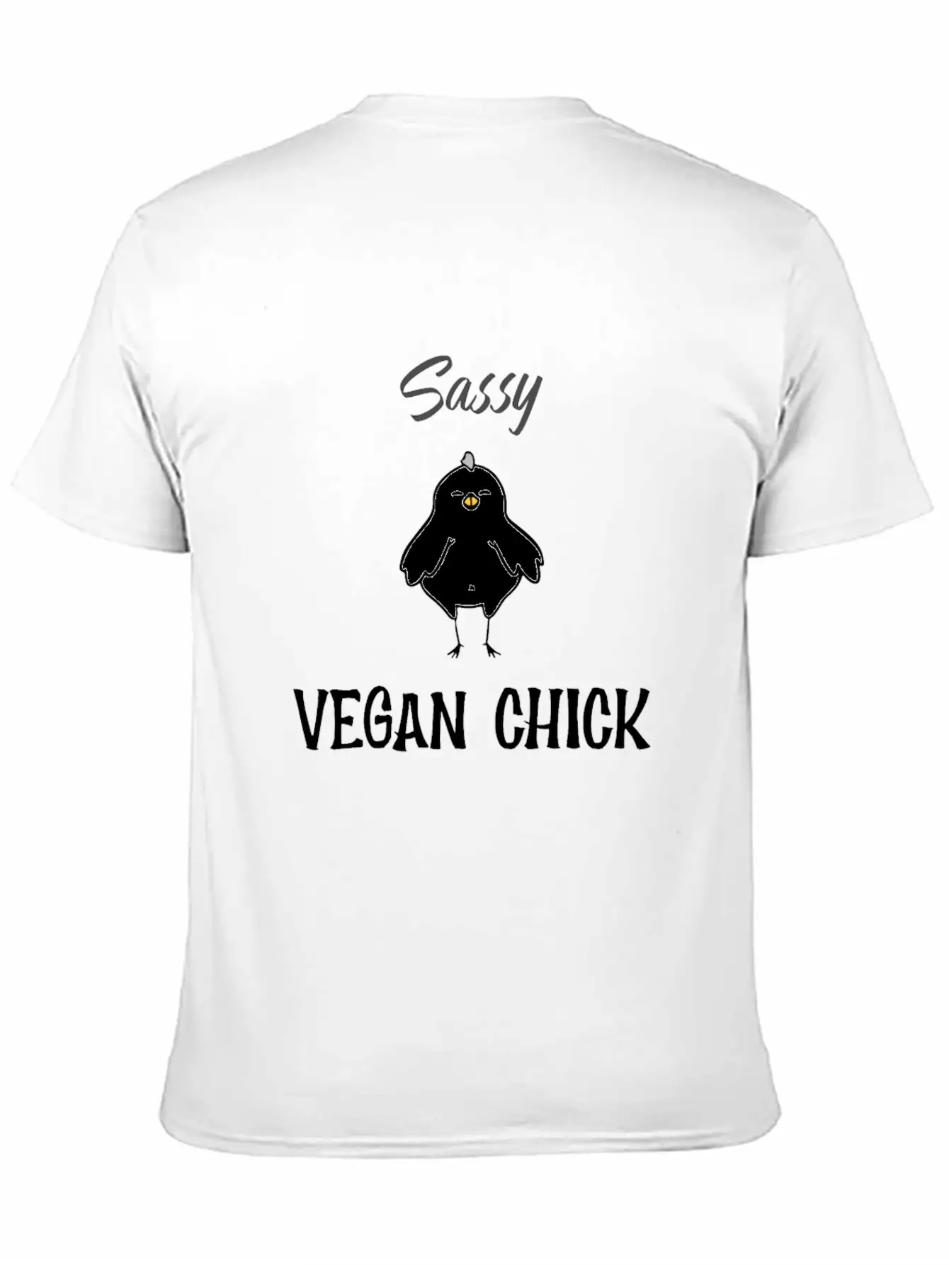 Sassy Vegan Chick Breathable Soft Cotton T-Shirt – Timeless Casual Look