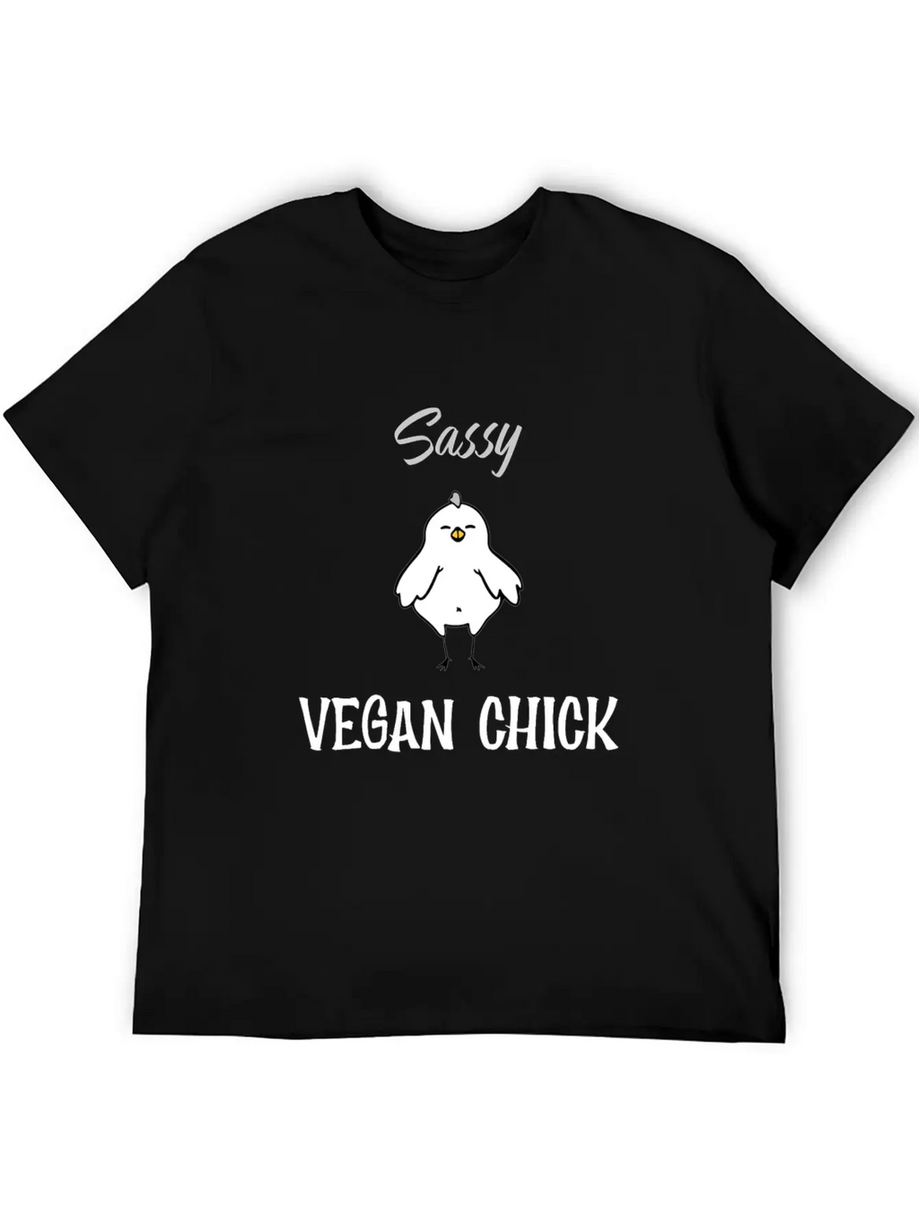 Sassy Vegan Chick Breathable Soft Cotton T-Shirt – Timeless Casual Look