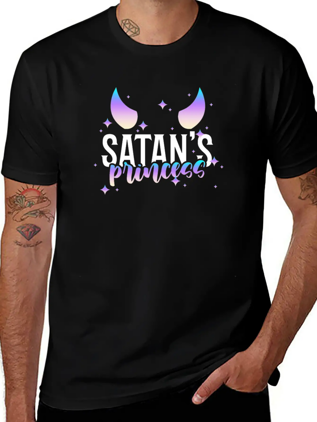 Satan's Princess Pastel Goth Aesthetic Goth Gothic Casual Graphic T-Shirt – Simple And Comfortable Daily Wear