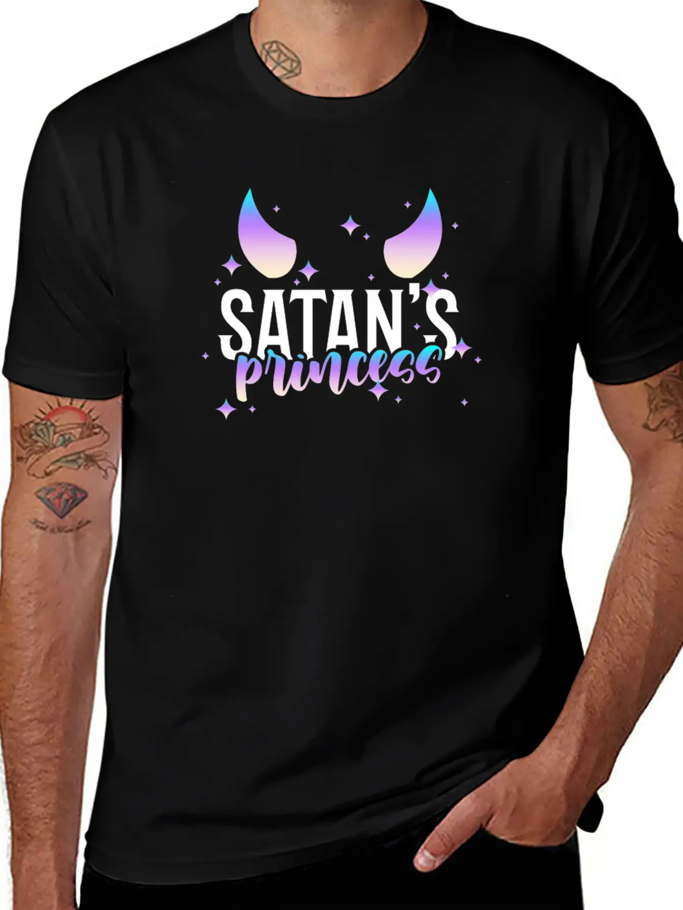 Satan's Princess Pastel Goth Aesthetic Goth Gothic Casual Graphic T-Shirt – Simple And Comfortable Daily Wear