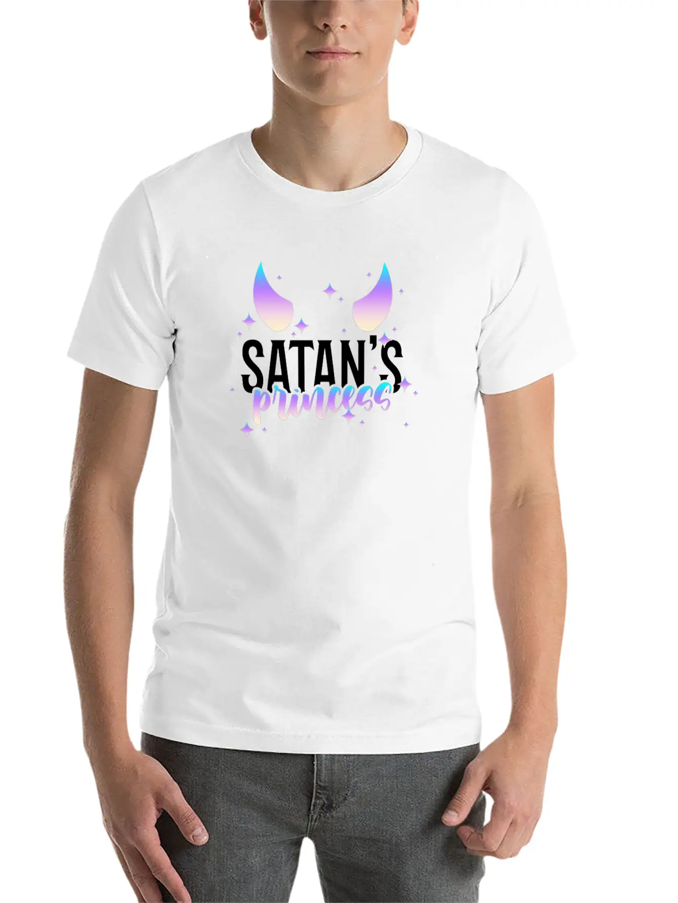 Satan's Princess Pastel Goth Aesthetic Goth Gothic Casual Graphic T-Shirt – Simple And Comfortable Daily Wear