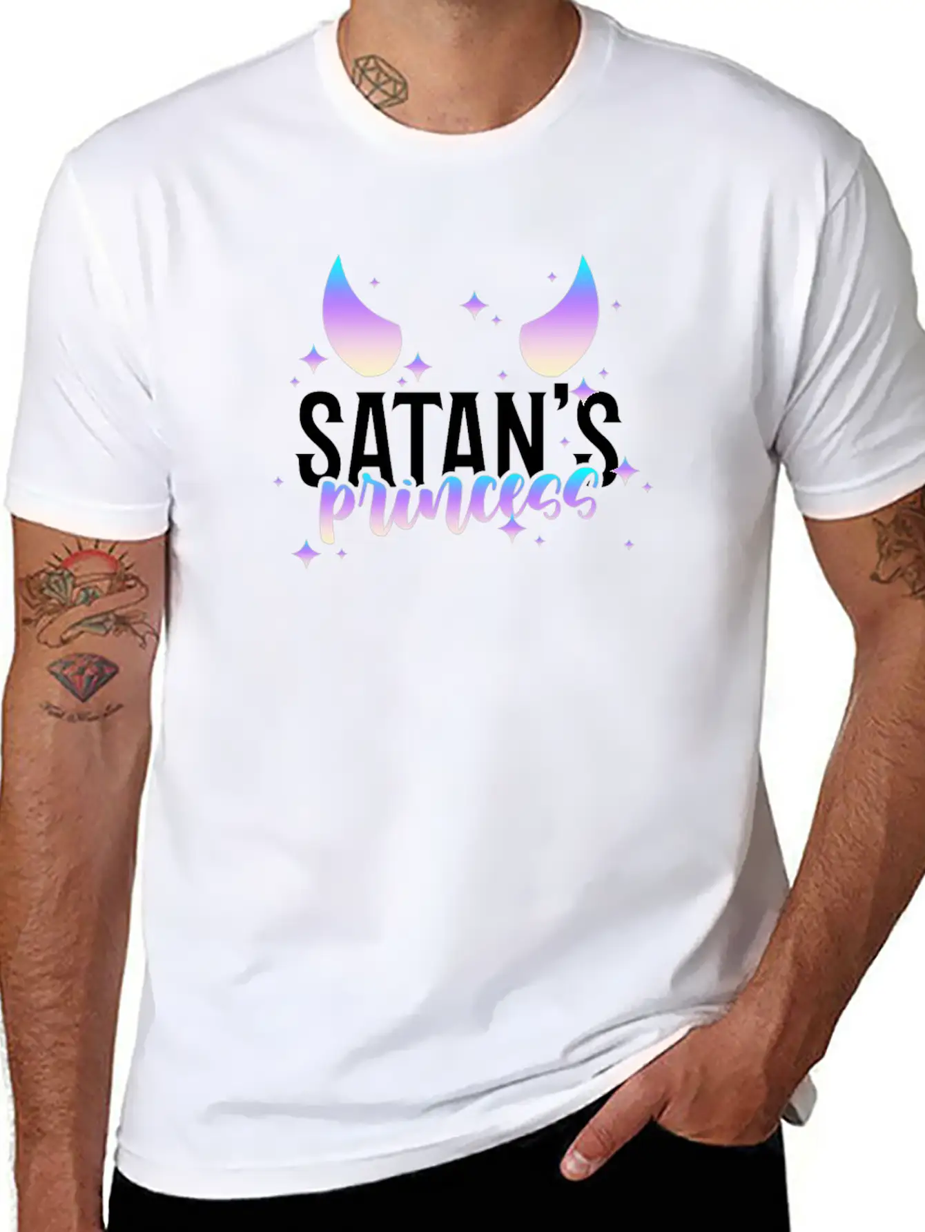 Satan's Princess Pastel Goth Aesthetic Goth Gothic Casual Graphic T-Shirt – Simple And Comfortable Daily Wear
