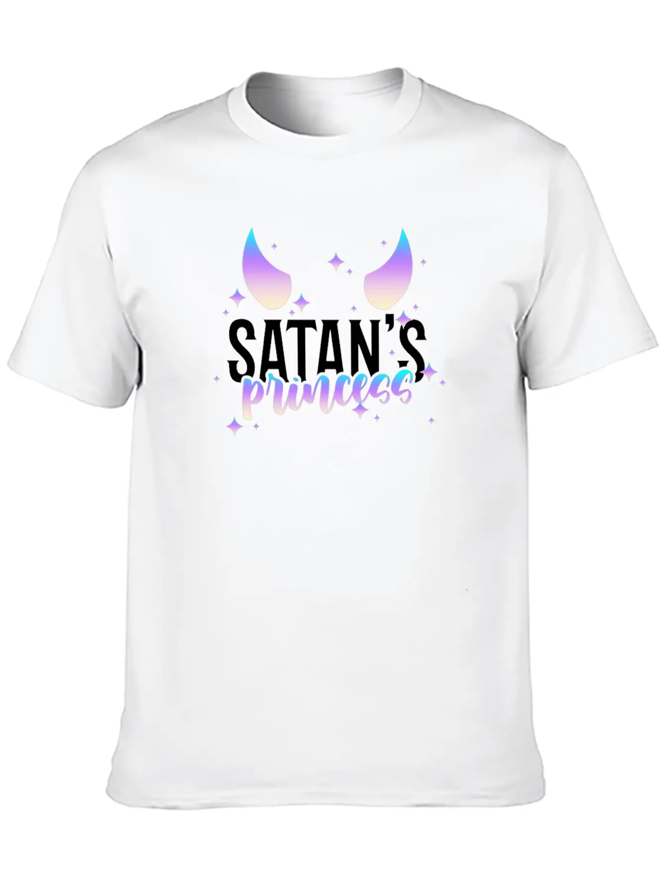 Satan's Princess Pastel Goth Aesthetic Goth Gothic Casual Graphic T-Shirt – Simple And Comfortable Daily Wear