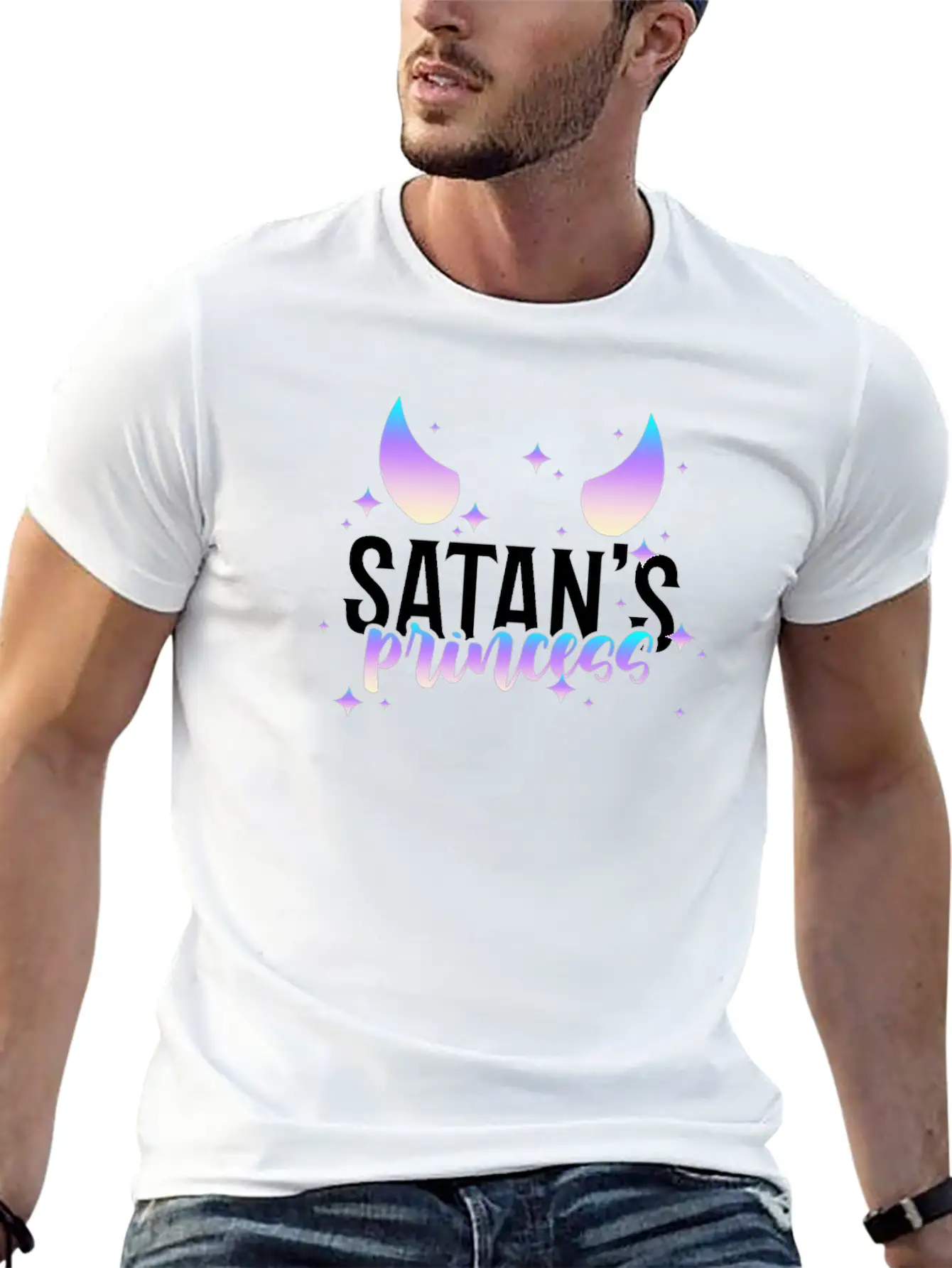 Satan's Princess Pastel Goth Aesthetic Goth Gothic Casual Graphic T-Shirt – Simple And Comfortable Daily Wear