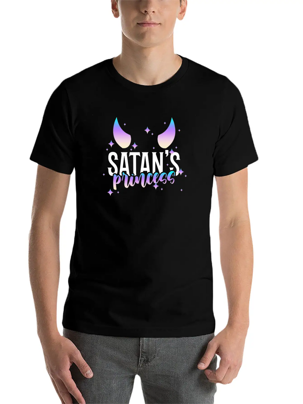 Satan's Princess Pastel Goth Aesthetic Goth Gothic Casual Graphic T-Shirt – Simple And Comfortable Daily Wear