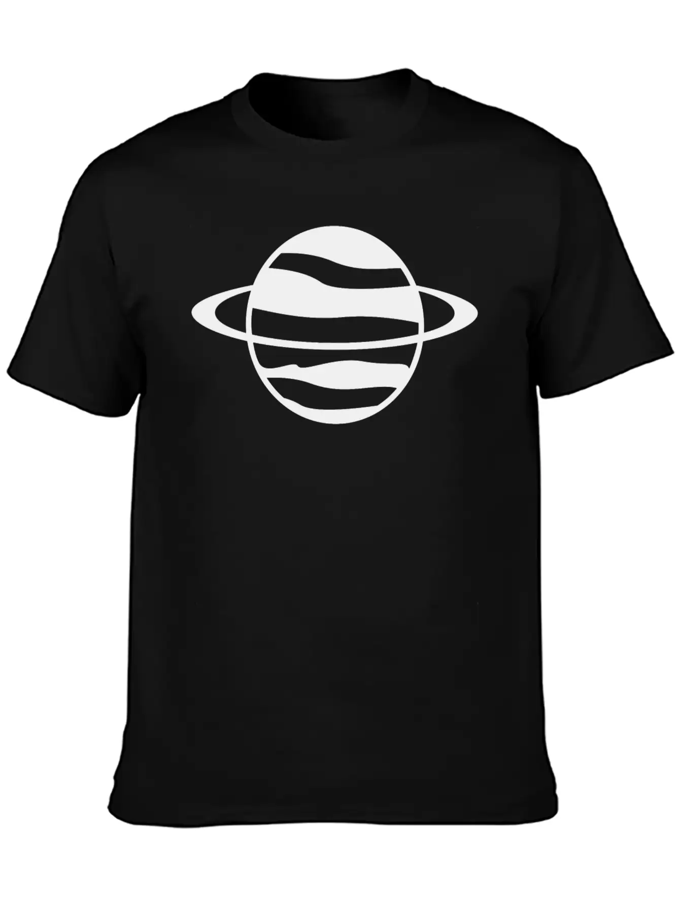 Saturn Planet Unisex Casual T-Shirt – Clean Design For Daily Comfort