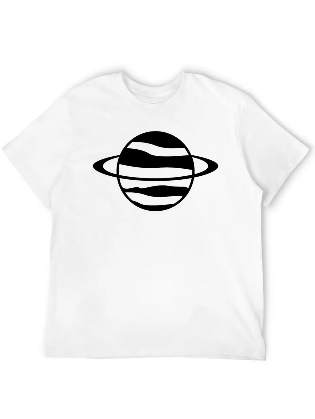 Saturn Planet Unisex Casual T-Shirt – Clean Design For Daily Comfort