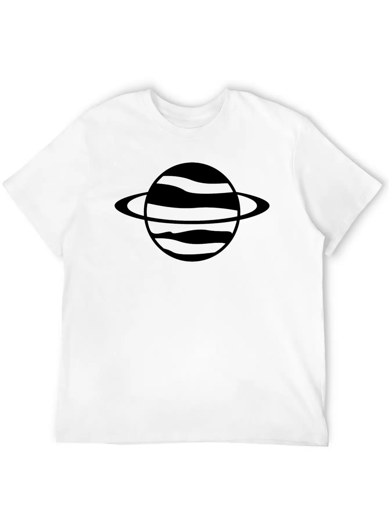 Saturn Planet Unisex Casual T-Shirt – Clean Design For Daily Comfort