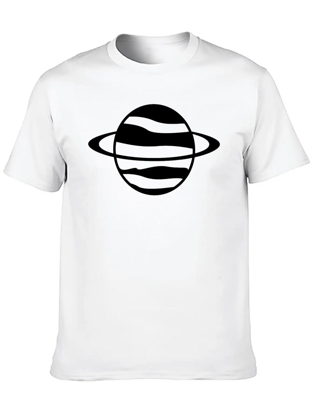 Saturn Planet Unisex Casual T-Shirt – Clean Design For Daily Comfort