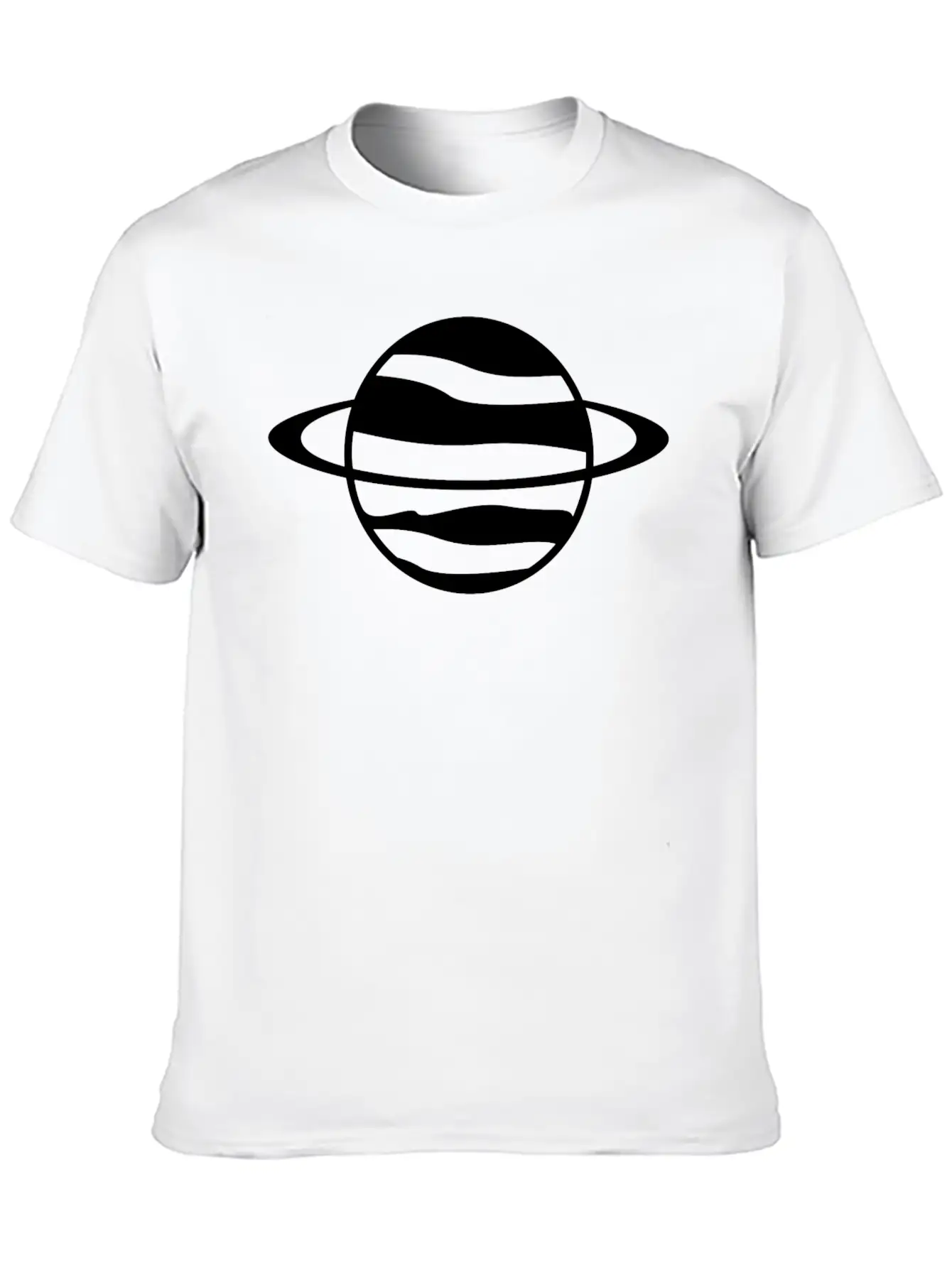 Saturn Planet Unisex Casual T-Shirt – Clean Design For Daily Comfort