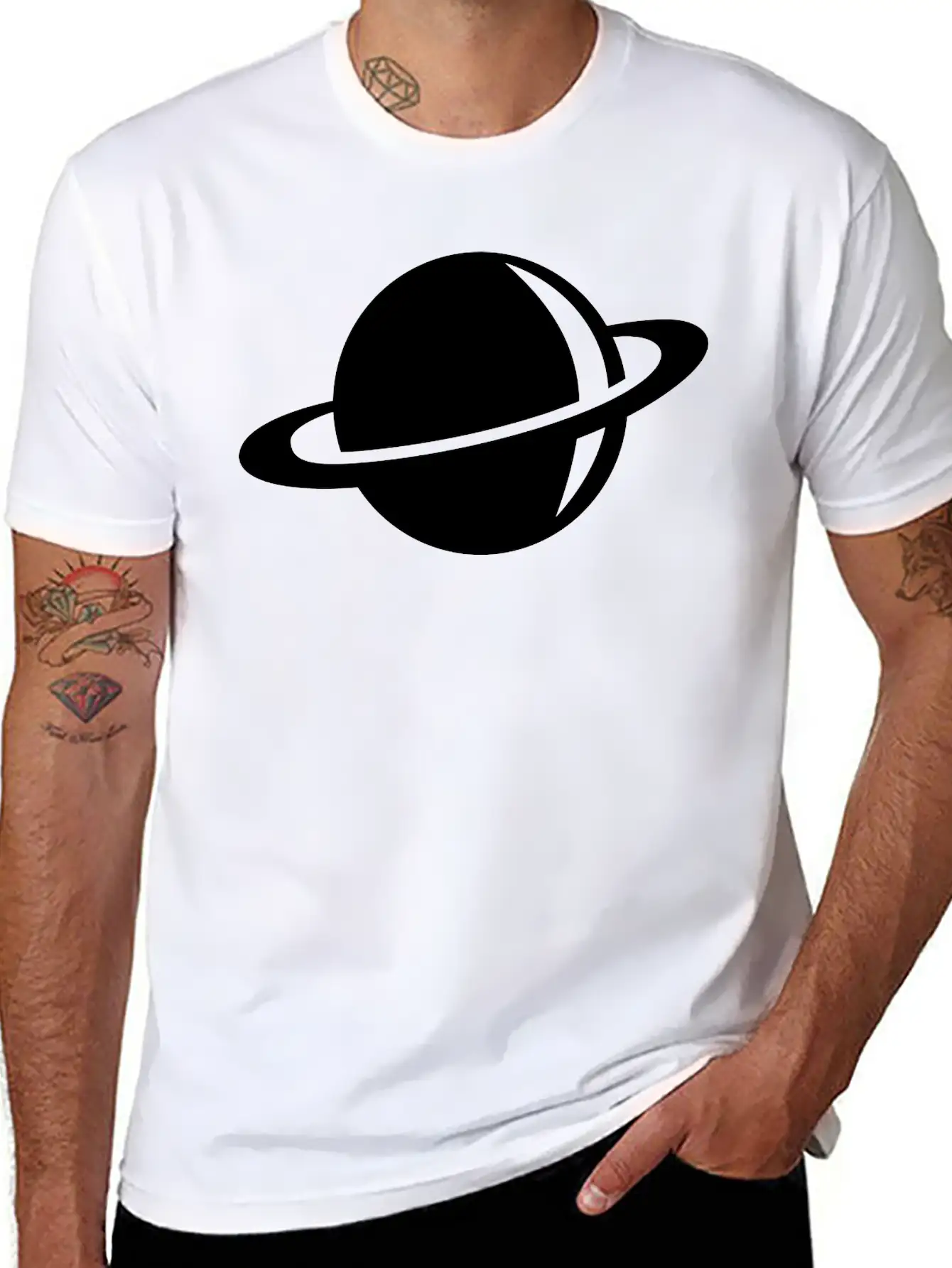 Saturn Unisex Casual T-Shirt – Clean Design For Daily Comfort