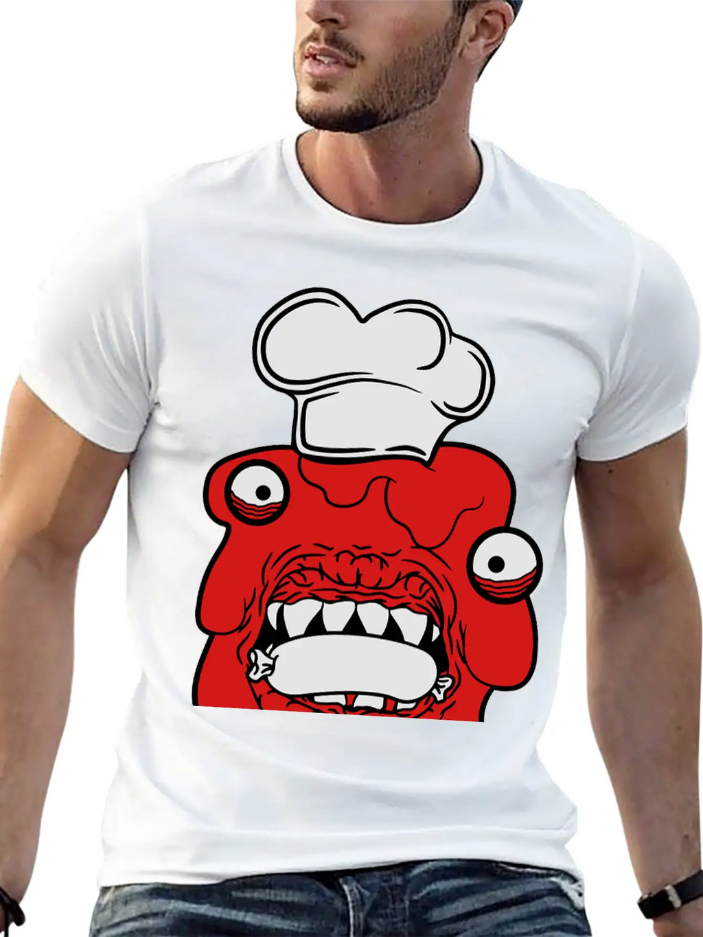 Sausage Cook Eat Chef Apron Hunger Delicious Dange Breathable Soft Cotton T-Shirt – Timeless Casual Look