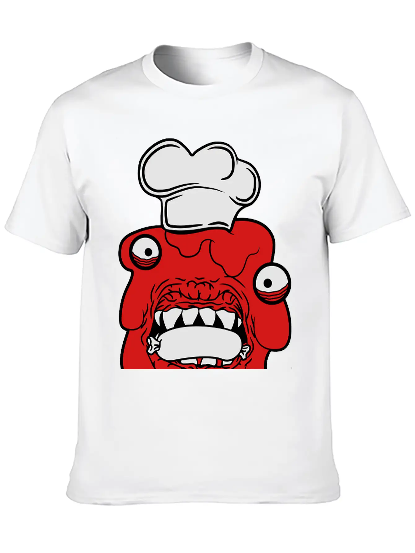 Sausage Cook Eat Chef Apron Hunger Delicious Dange Breathable Soft Cotton T-Shirt – Timeless Casual Look
