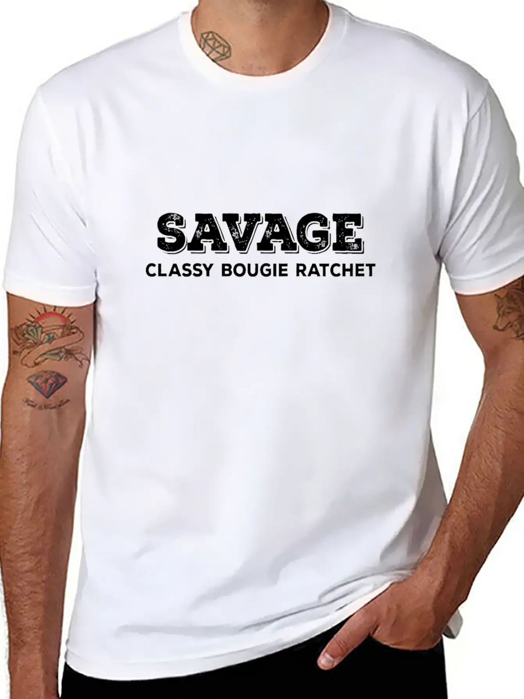 Savage Classy Bougie Ratchet Unisex Short Sleeve Soft Cotton T-Shirt – Casual Everyday Wear