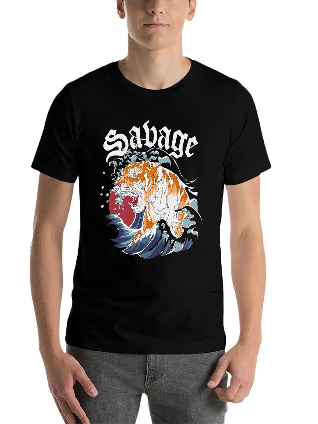 SAVAGE Unisex Short Sleeve Soft Cotton T-Shirt – Casual Everyday Wear