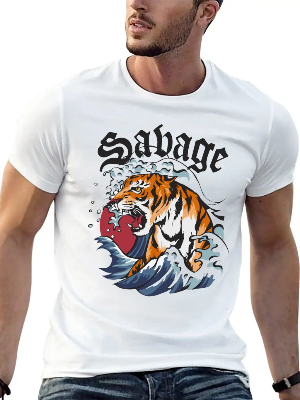 SAVAGE Unisex Short Sleeve Soft Cotton T-Shirt – Casual Everyday Wear