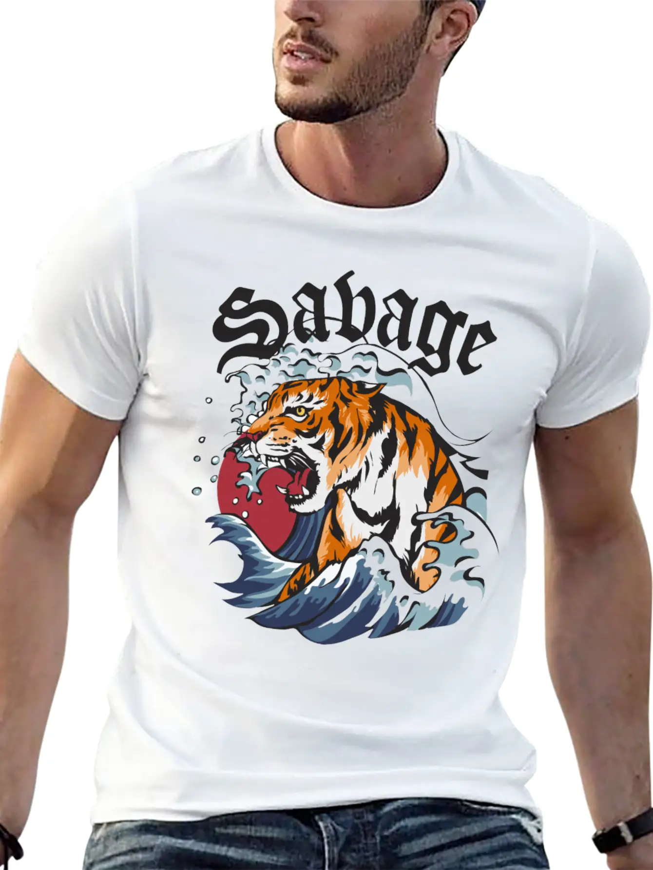 SAVAGE Unisex Short Sleeve Soft Cotton T-Shirt – Casual Everyday Wear