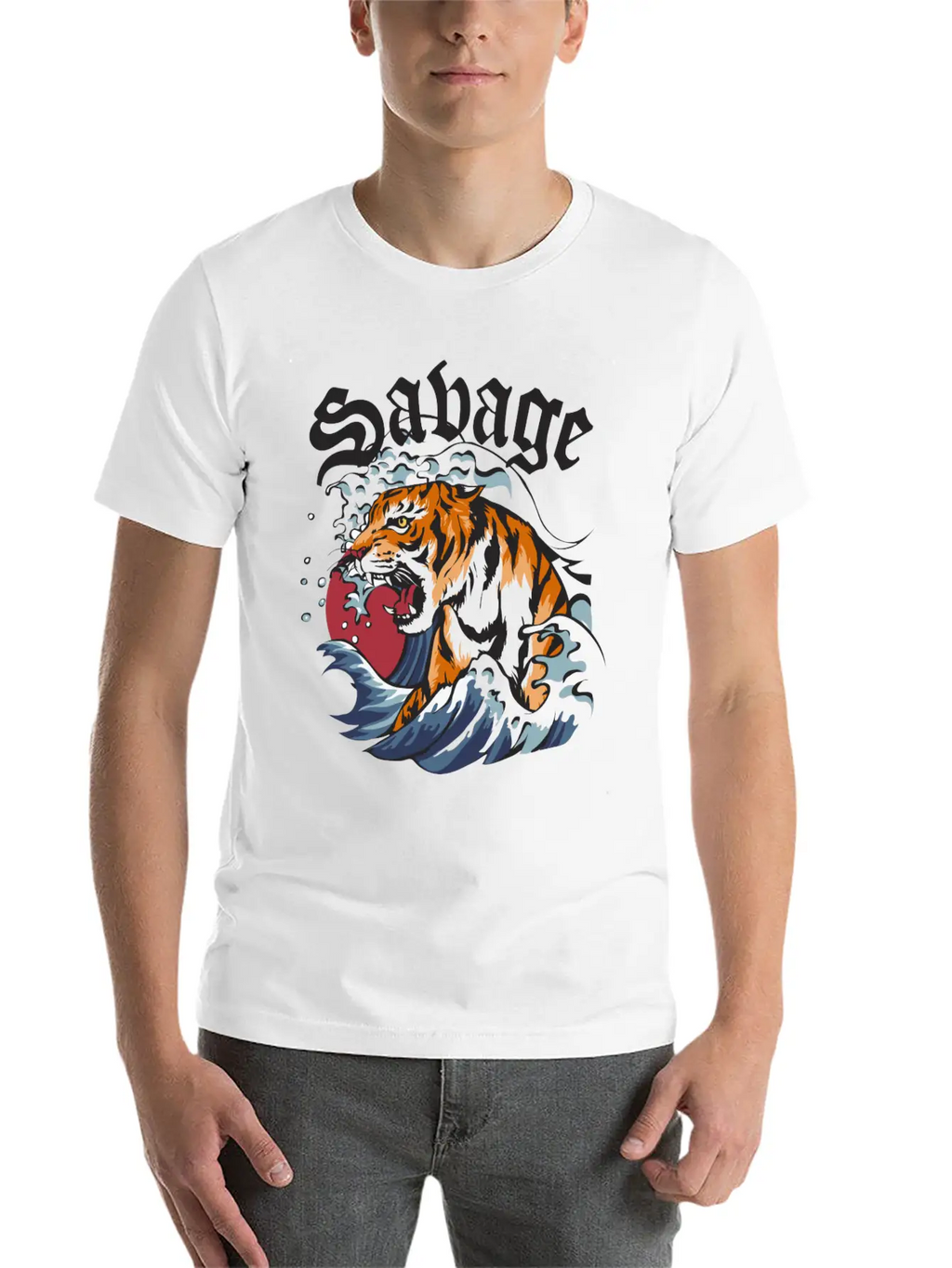 SAVAGE Unisex Short Sleeve Soft Cotton T-Shirt – Casual Everyday Wear