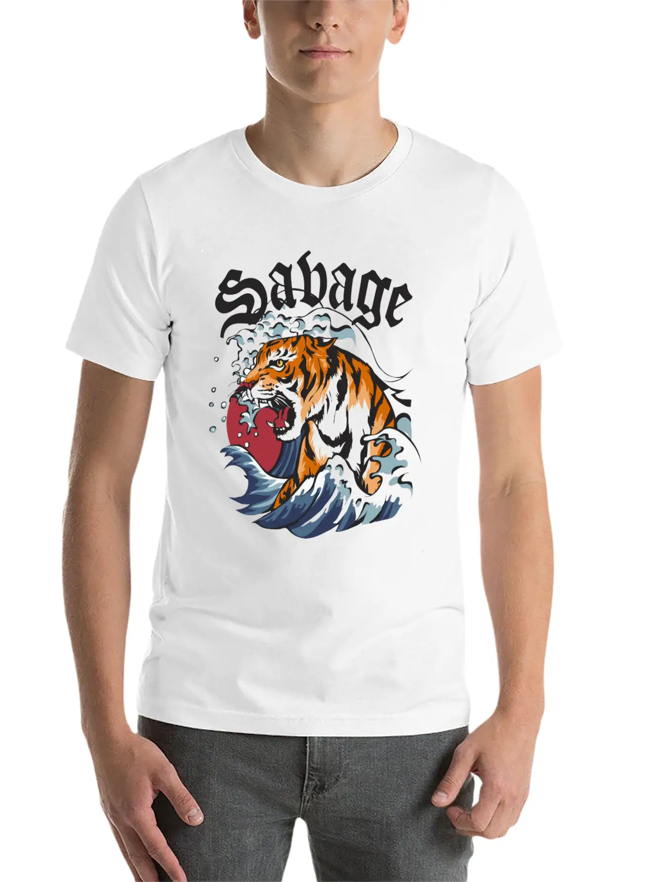 SAVAGE Unisex Short Sleeve Soft Cotton T-Shirt – Casual Everyday Wear